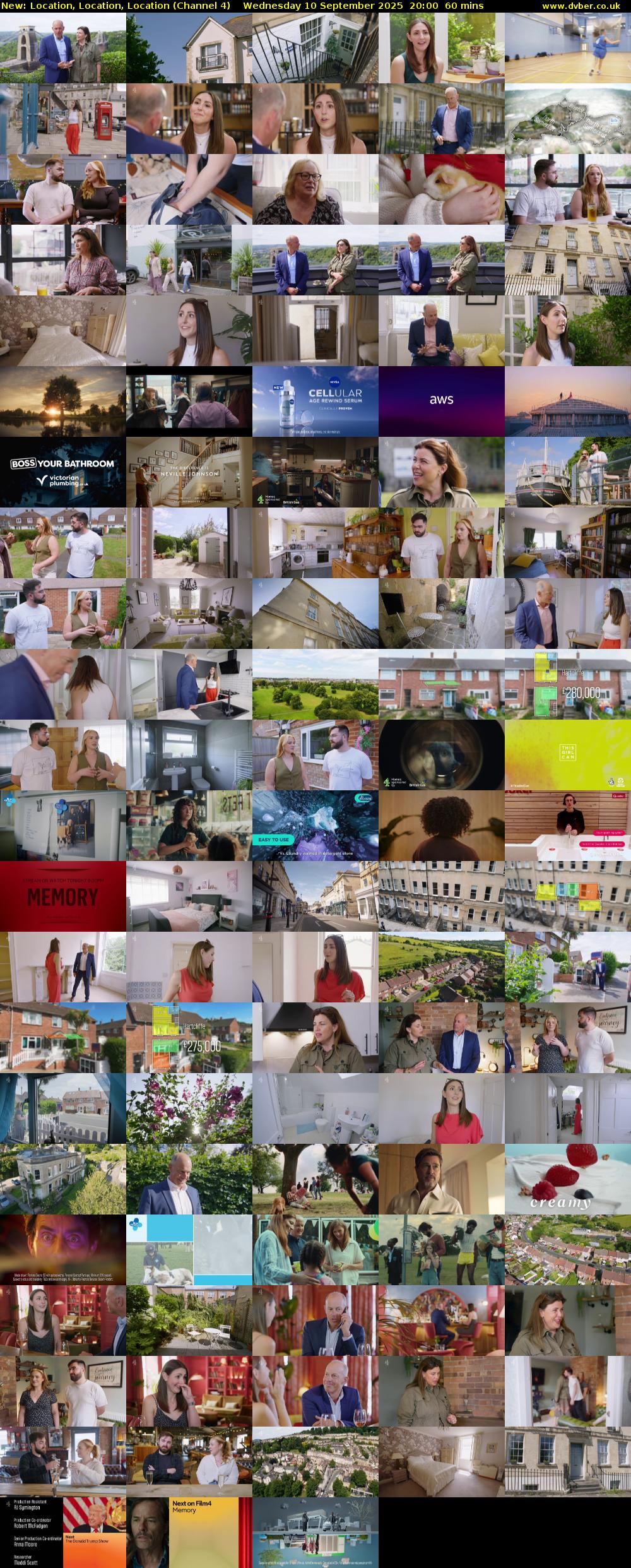 Location, Location, Location (Channel 4) Wednesday 10 September 2025 20:00 - 21:00