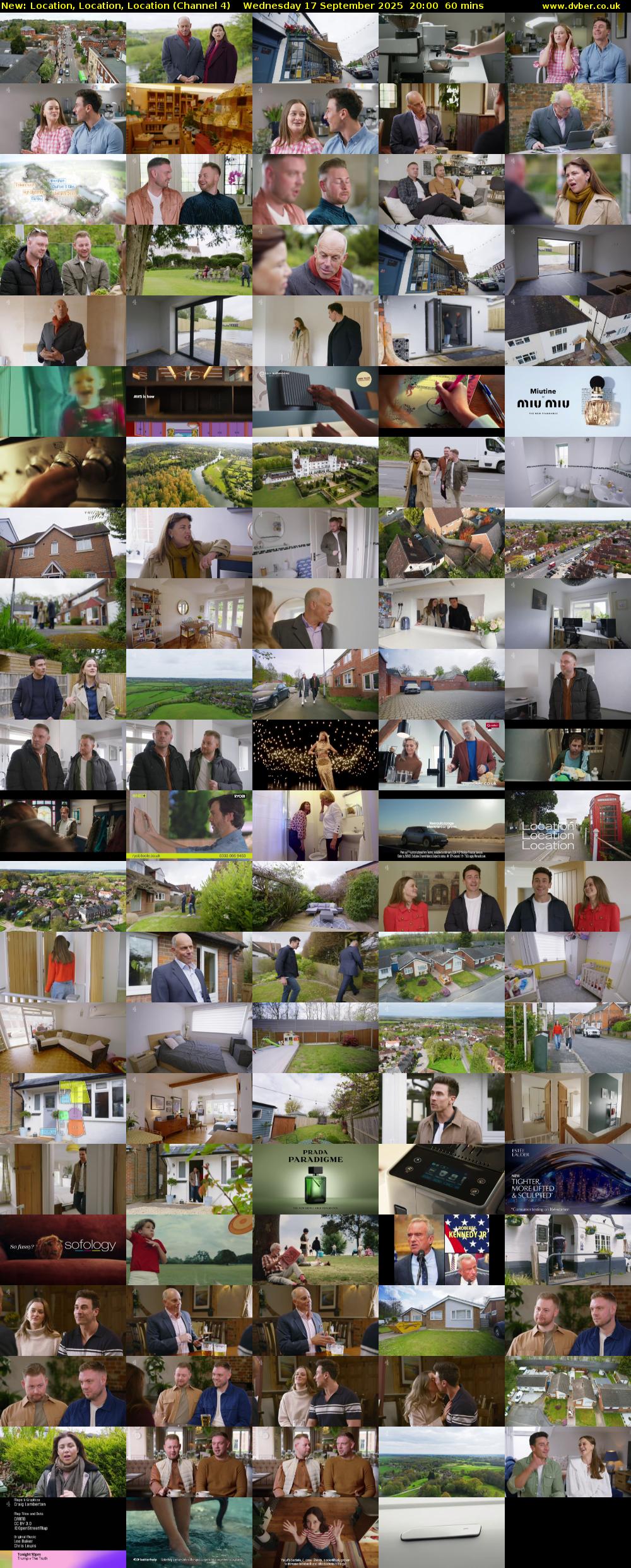 Location, Location, Location (Channel 4) Wednesday 17 September 2025 20:00 - 21:00