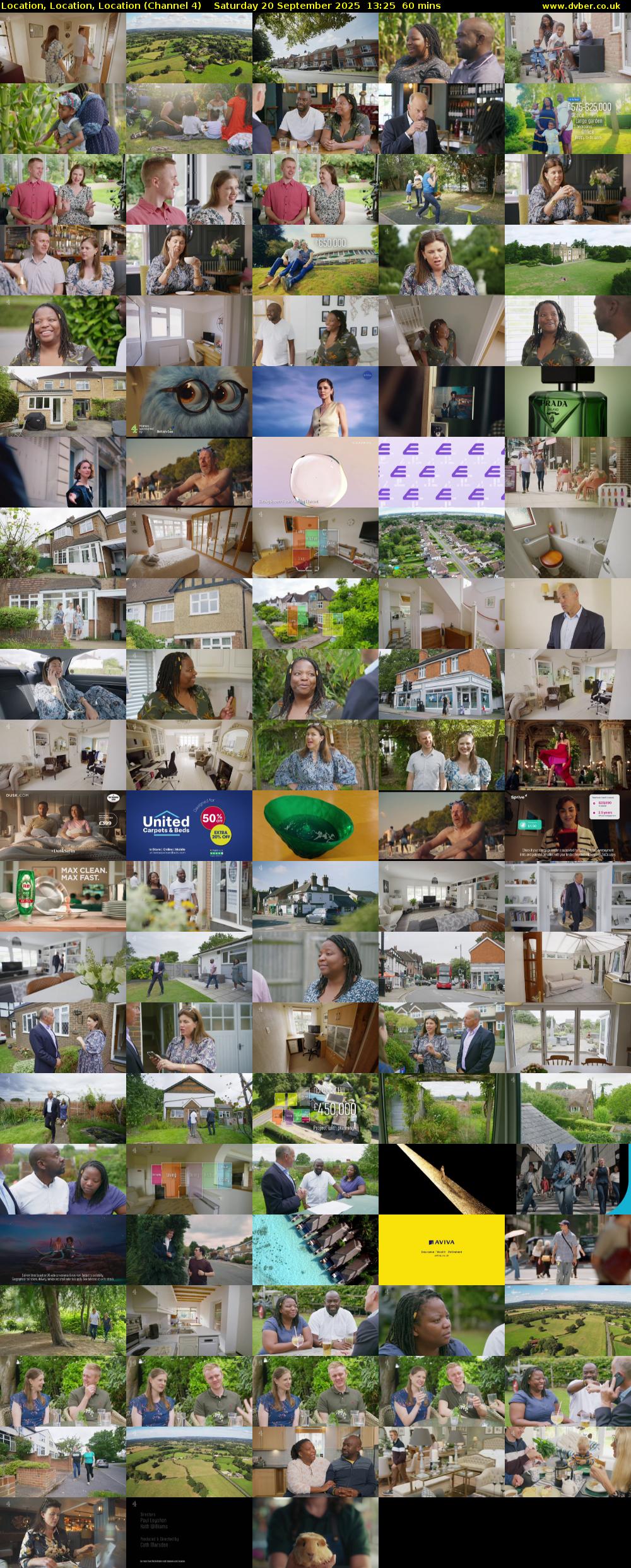 Location, Location, Location (Channel 4) Saturday 20 September 2025 13:25 - 14:25