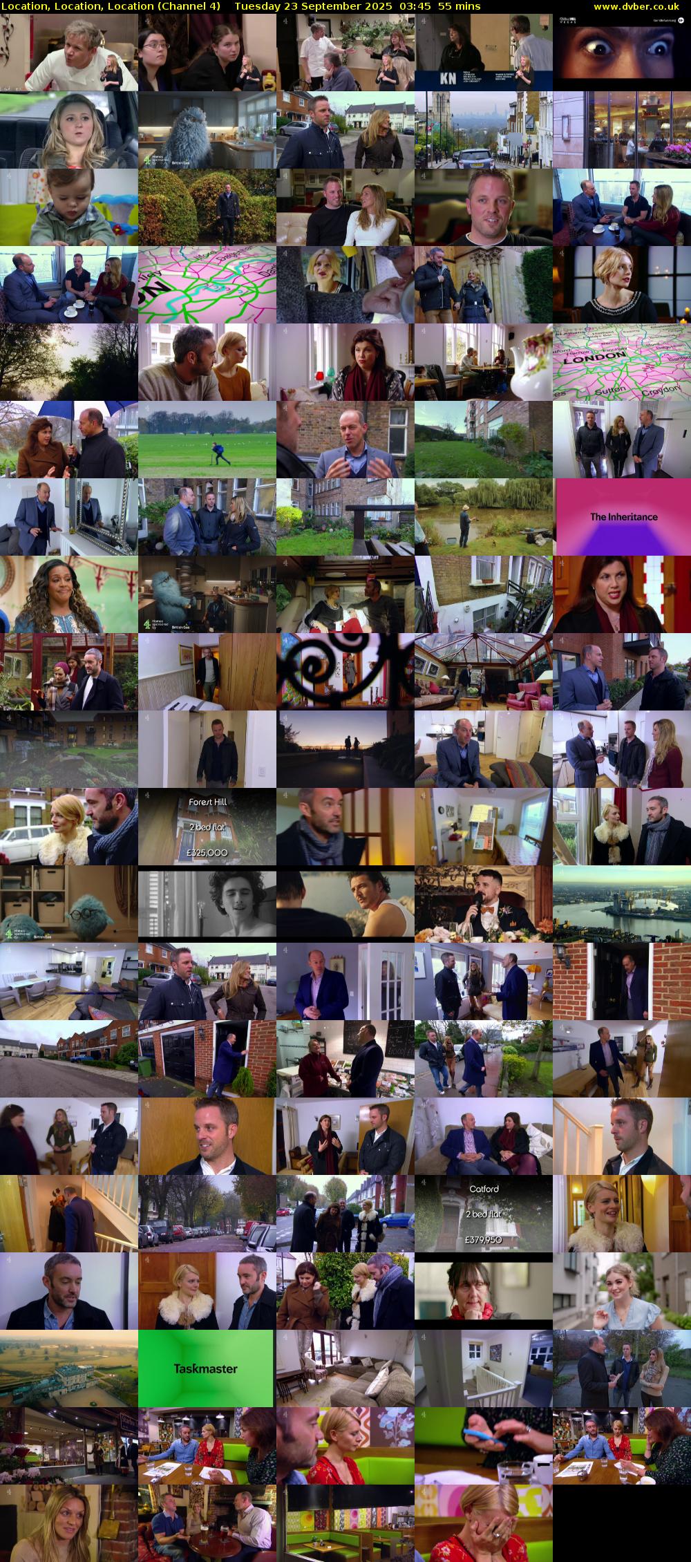 Location, Location, Location (Channel 4) Tuesday 23 September 2025 03:45 - 04:40