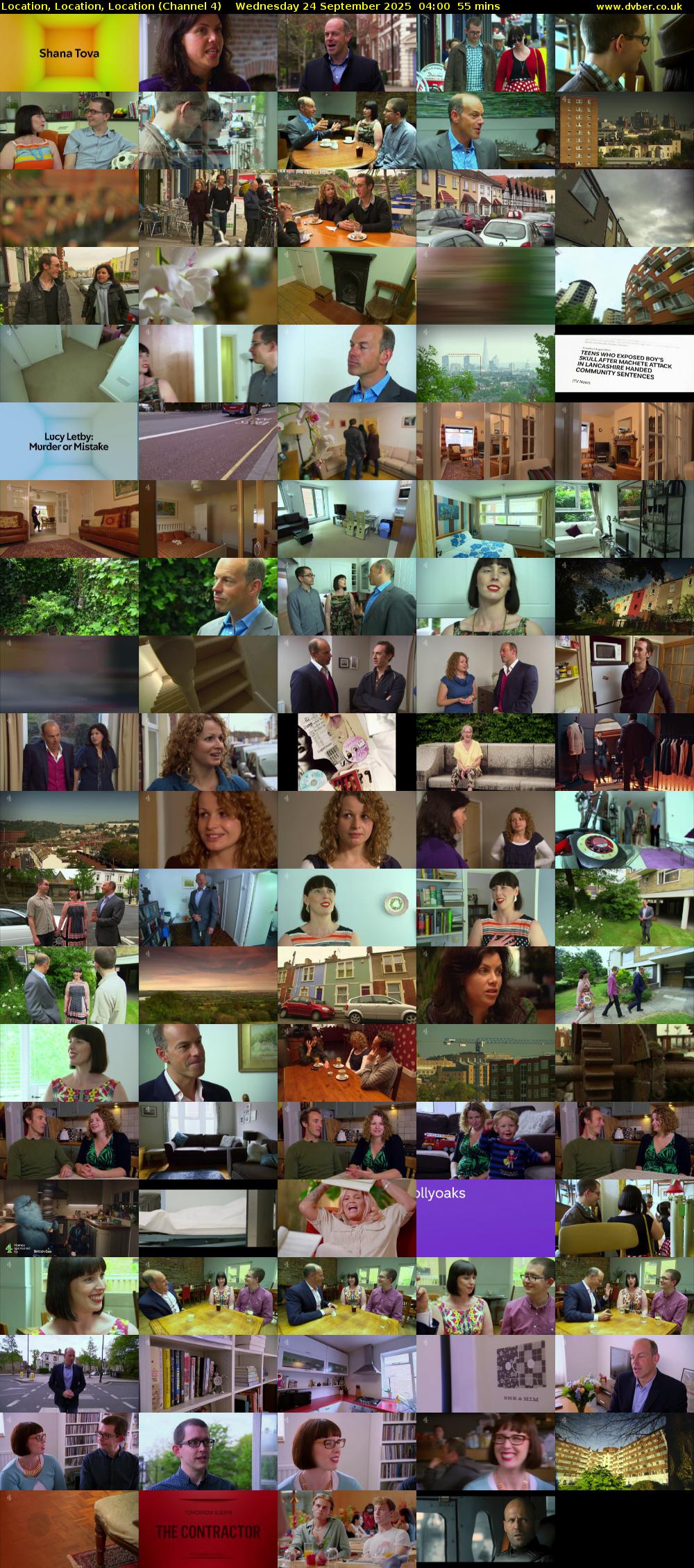 Location, Location, Location (Channel 4) Wednesday 24 September 2025 04:00 - 04:55