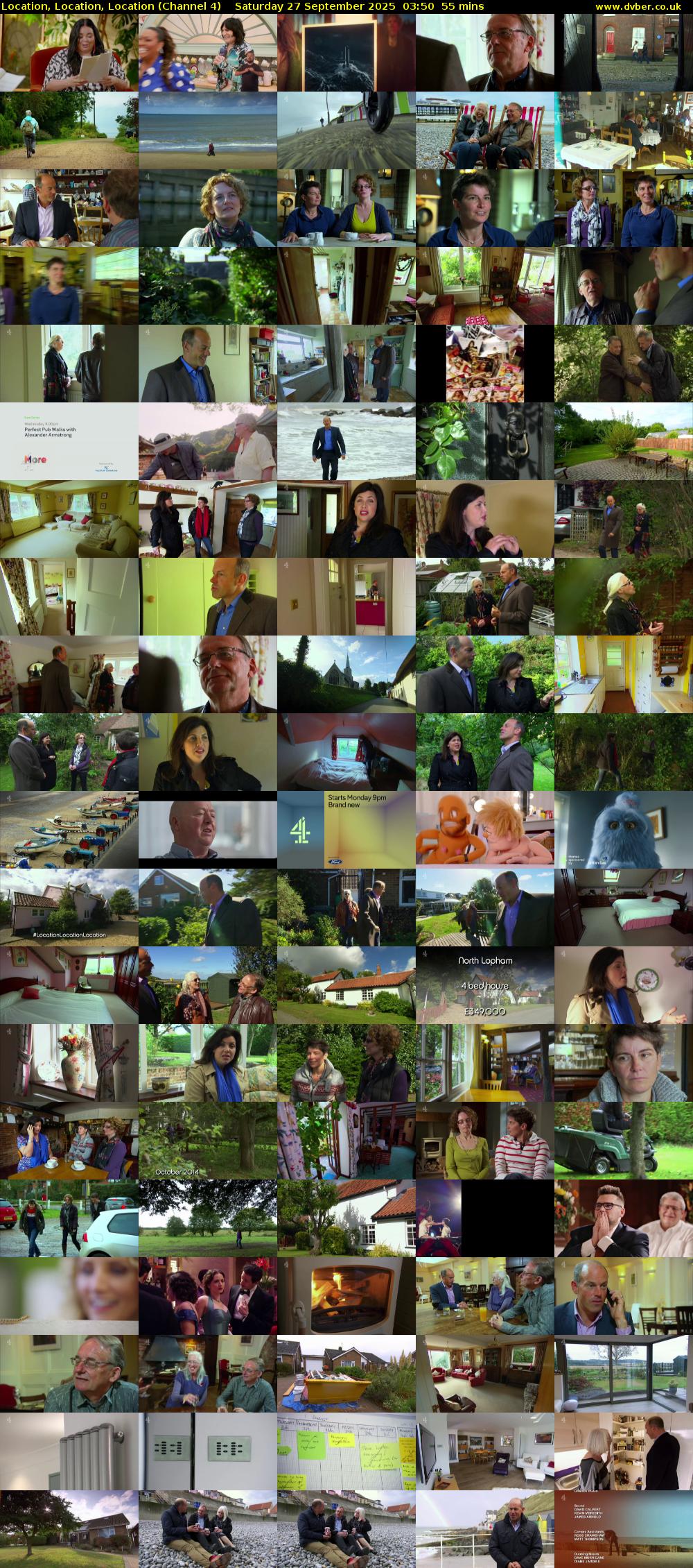 Location, Location, Location (Channel 4) Saturday 27 September 2025 03:50 - 04:45