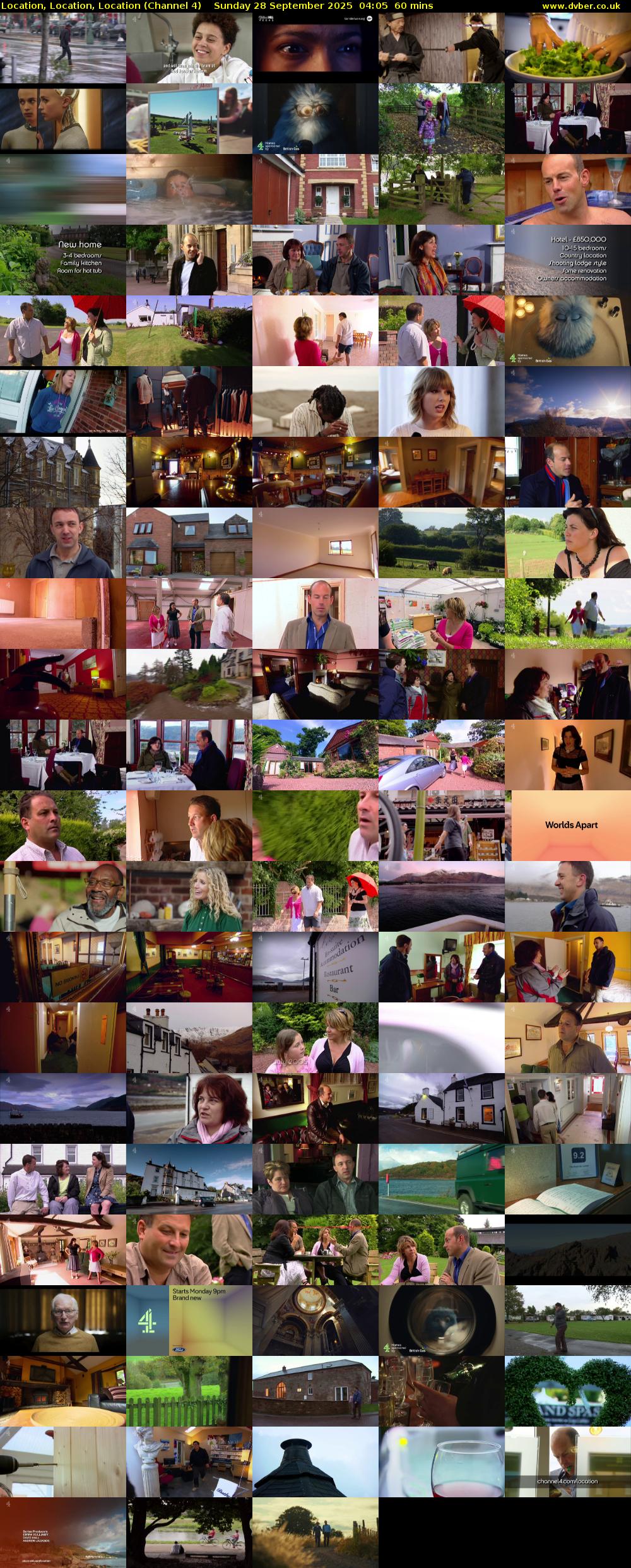 Location, Location, Location (Channel 4) Sunday 28 September 2025 04:05 - 05:05