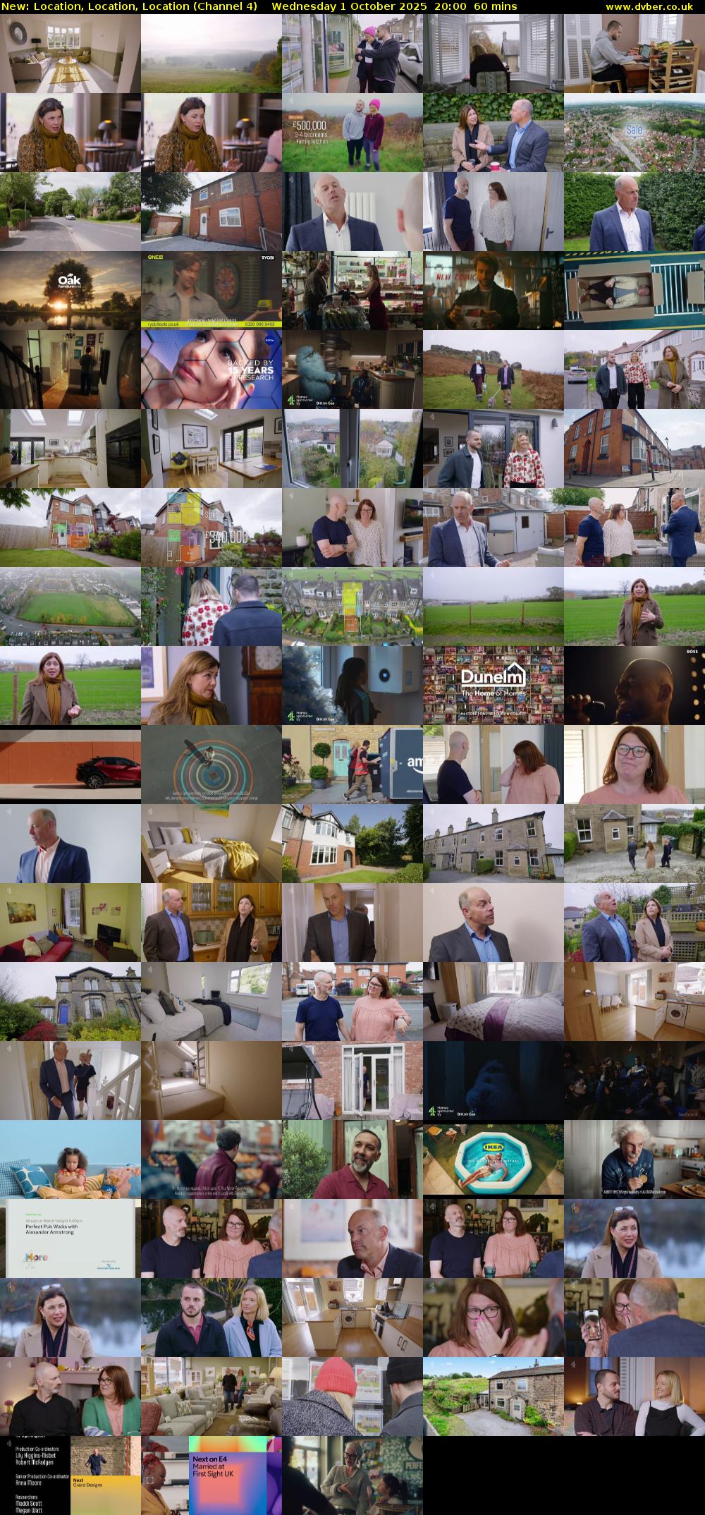 Location, Location, Location (Channel 4) Wednesday 1 October 2025 20:00 - 21:00