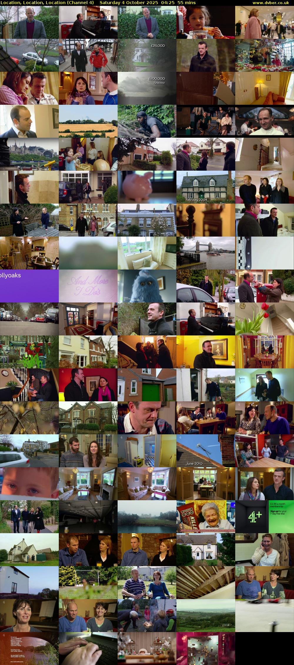 Location, Location, Location (Channel 4) Saturday 4 October 2025 04:25 - 05:20