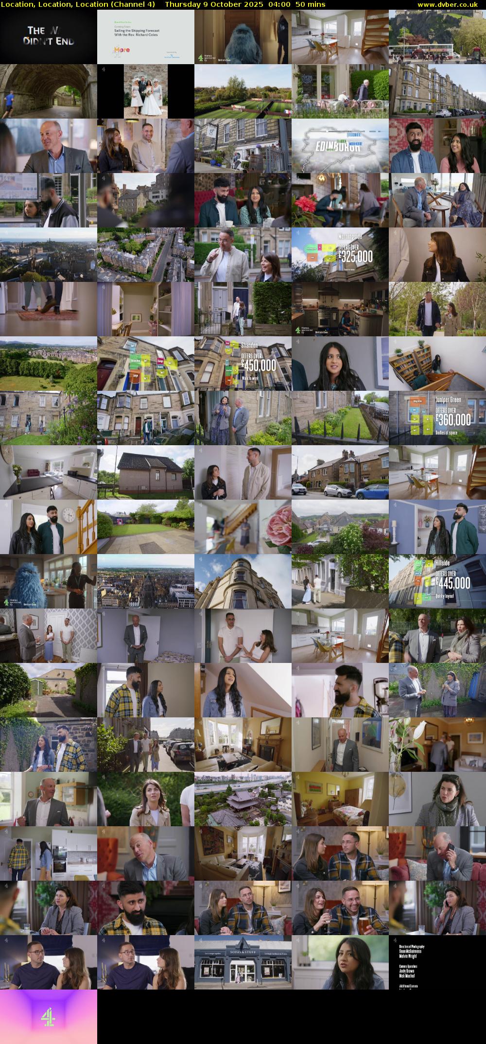 Location, Location, Location (Channel 4) Thursday 9 October 2025 04:00 - 04:50