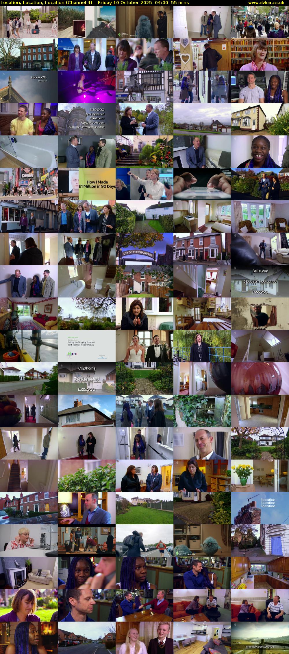 Location, Location, Location (Channel 4) Friday 10 October 2025 04:00 - 04:55