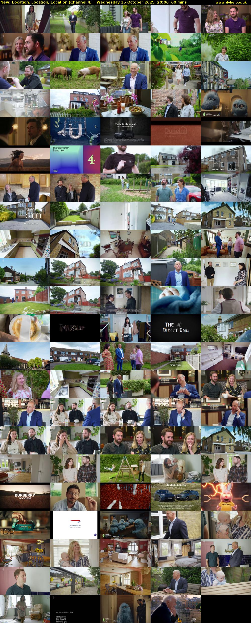 Location, Location, Location (Channel 4) Wednesday 15 October 2025 20:00 - 21:00