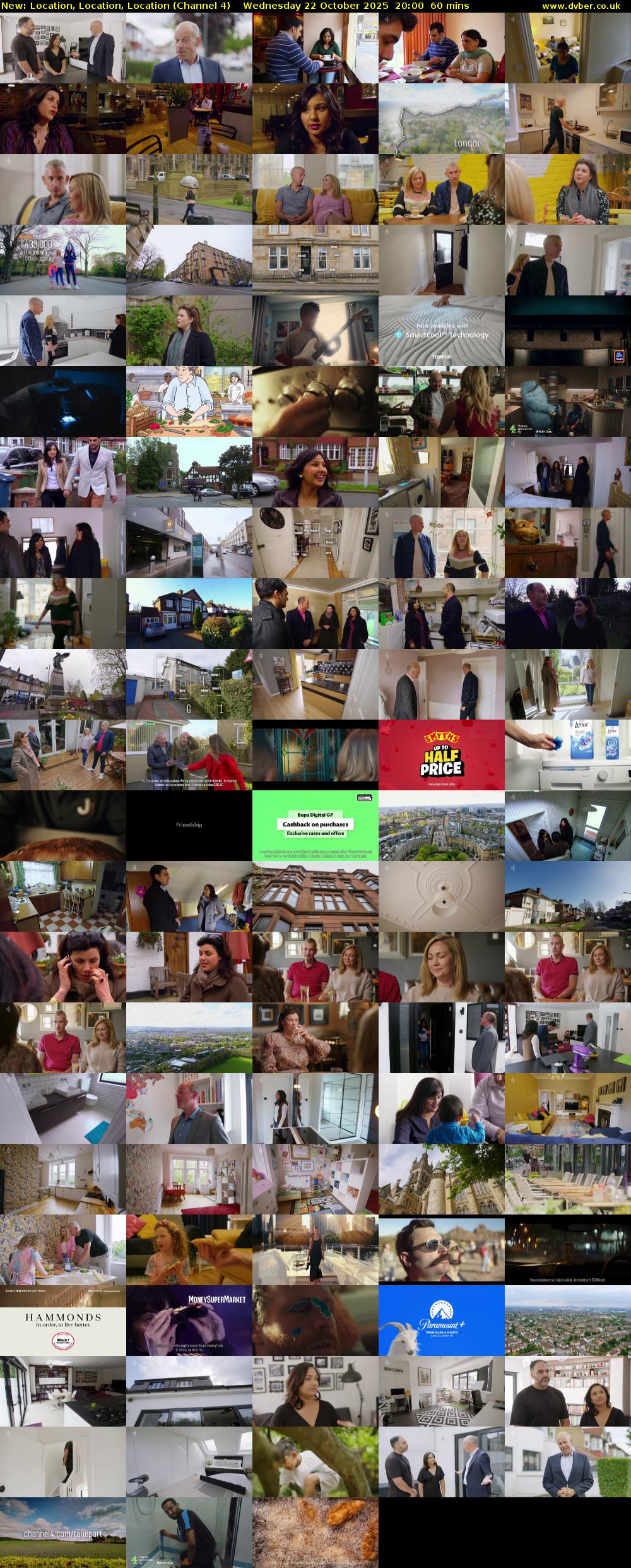 Location, Location, Location (Channel 4) Wednesday 22 October 2025 20:00 - 21:00
