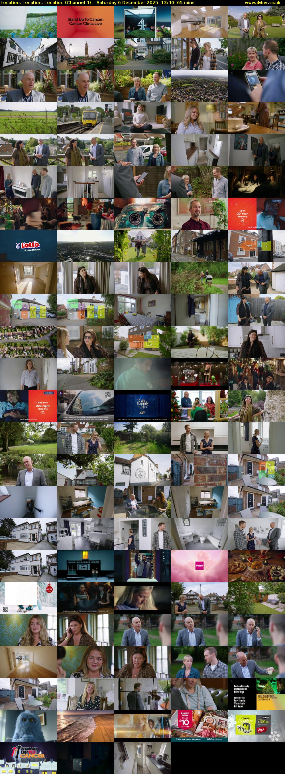 Location, Location, Location (Channel 4) Saturday 6 December 2025 13:40 - 14:45