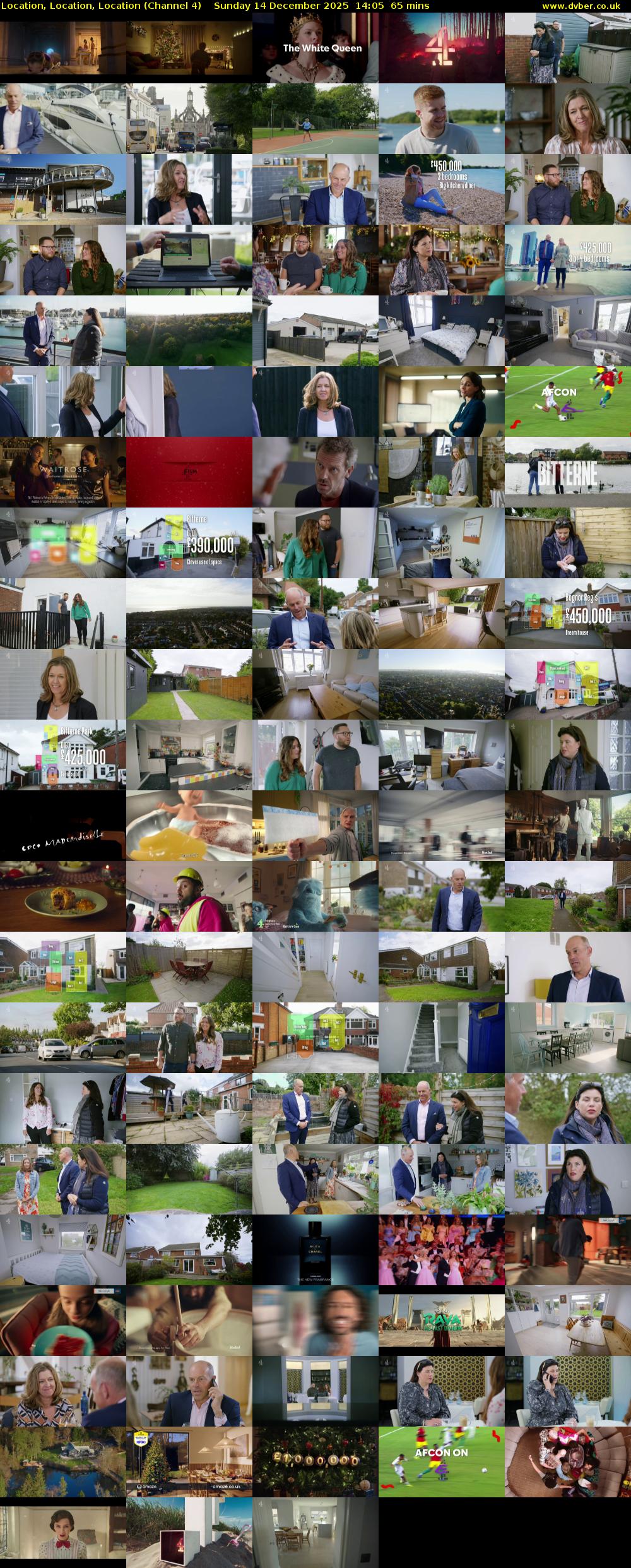 Location, Location, Location (Channel 4) Sunday 14 December 2025 14:05 - 15:10