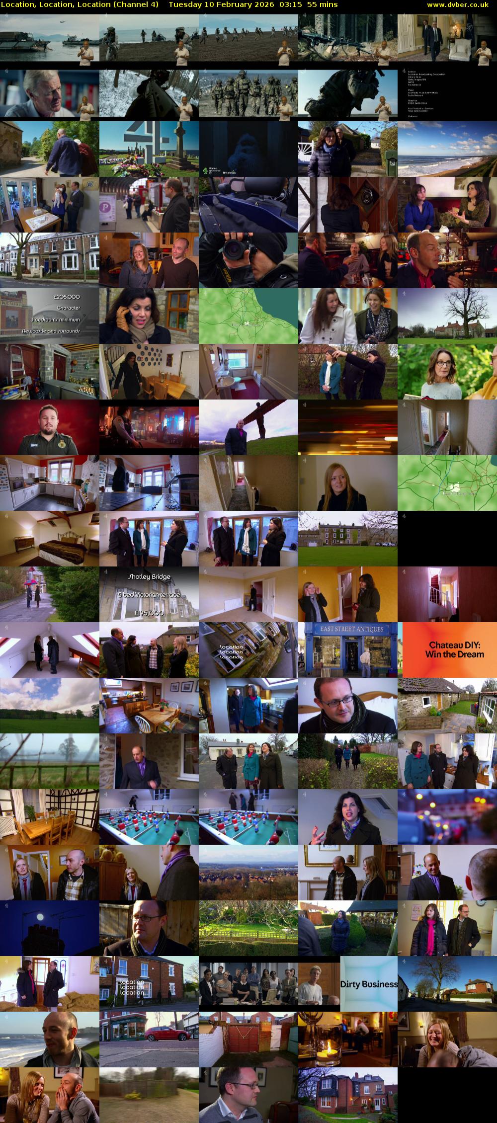 Location, Location, Location (Channel 4) Tuesday 10 February 2026 03:15 - 04:10