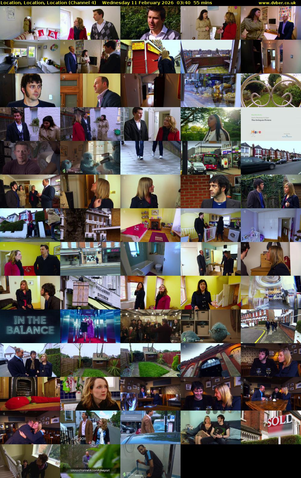 Location, Location, Location (Channel 4) Wednesday 11 February 2026 03:40 - 04:35