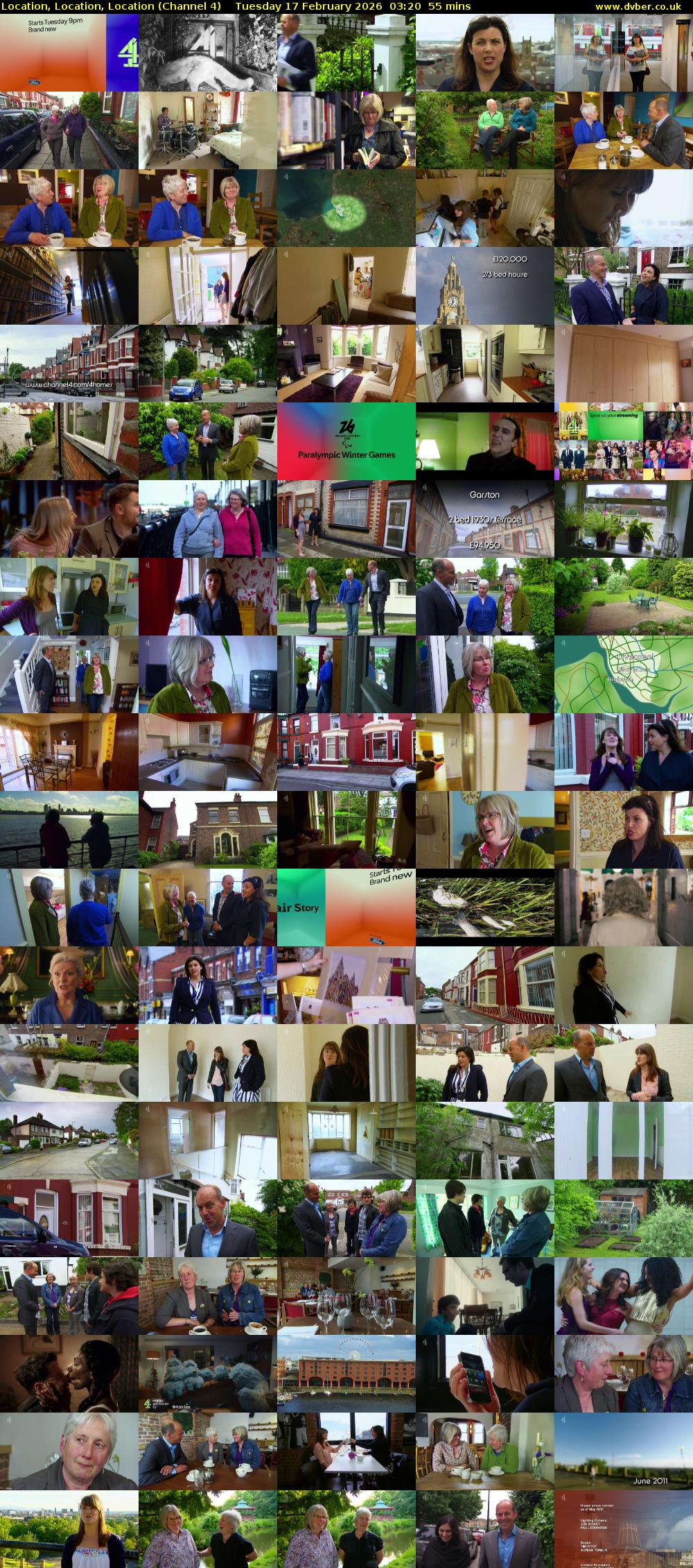 Location, Location, Location (Channel 4) Tuesday 17 February 2026 03:20 - 04:15