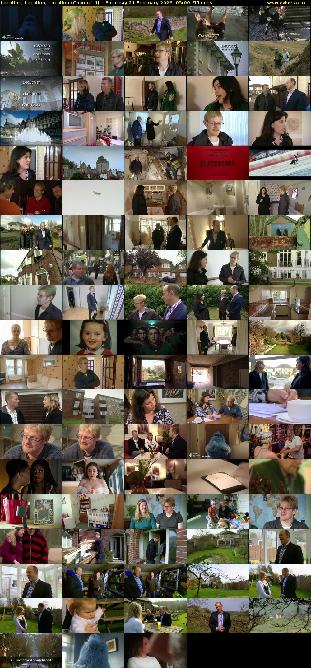 Location, Location, Location (Channel 4) Saturday 21 February 2026 05:00 - 05:55