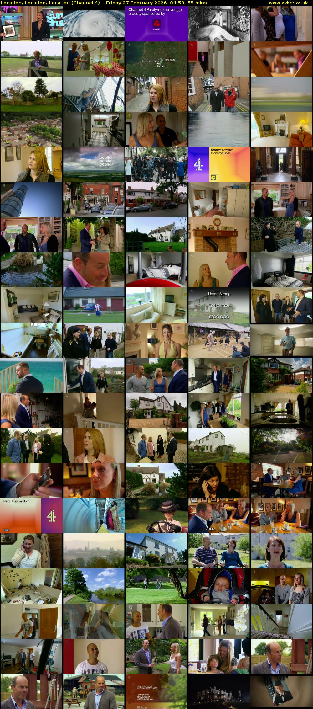 Location, Location, Location (Channel 4) Friday 27 February 2026 04:50 - 05:45