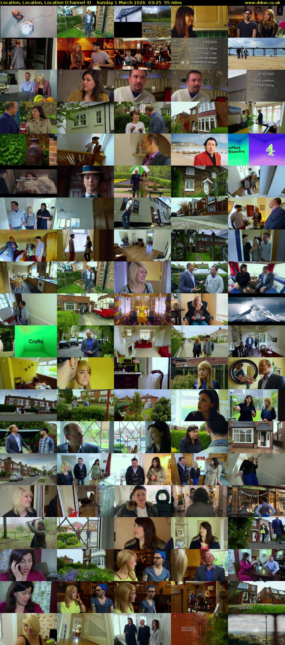 Location, Location, Location (Channel 4) Sunday 1 March 2026 03:25 - 04:20