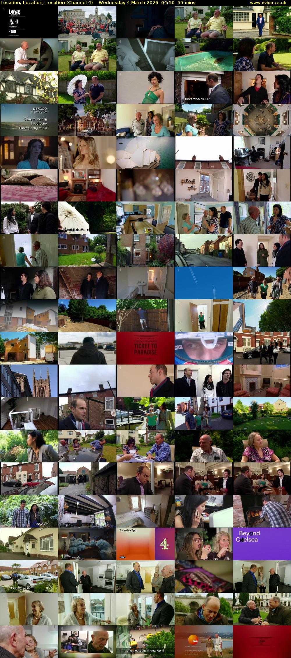 Location, Location, Location (Channel 4) Wednesday 4 March 2026 04:50 - 05:45