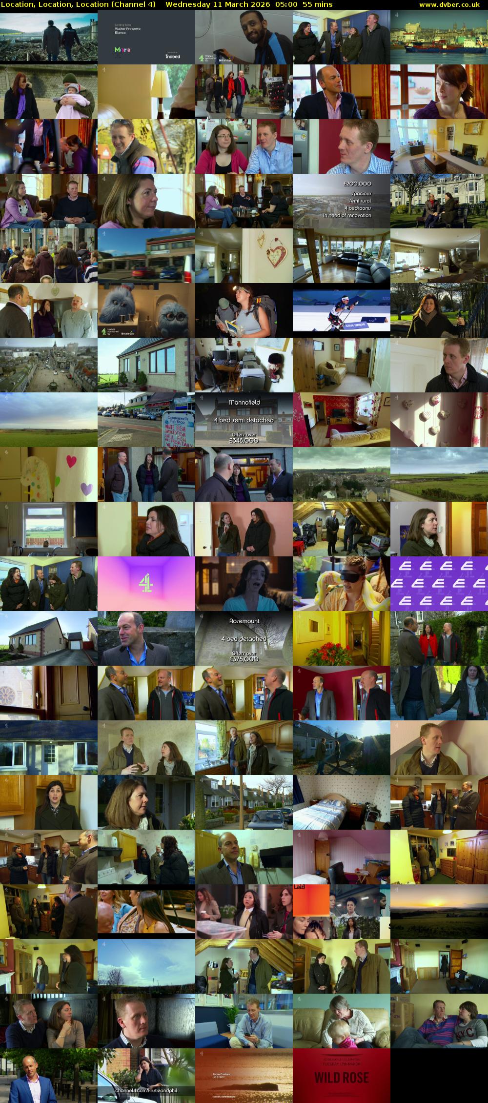 Location, Location, Location (Channel 4) Wednesday 11 March 2026 05:00 - 05:55