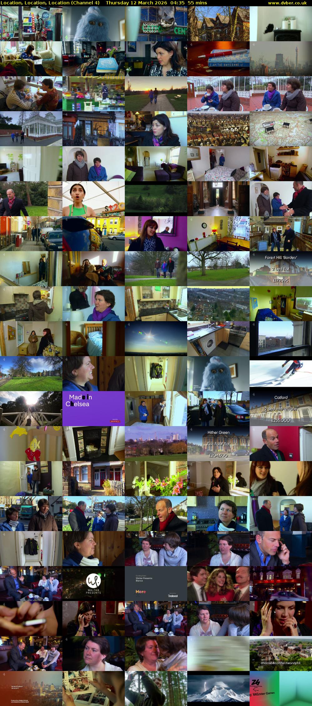 Location, Location, Location (Channel 4) Thursday 12 March 2026 04:35 - 05:30