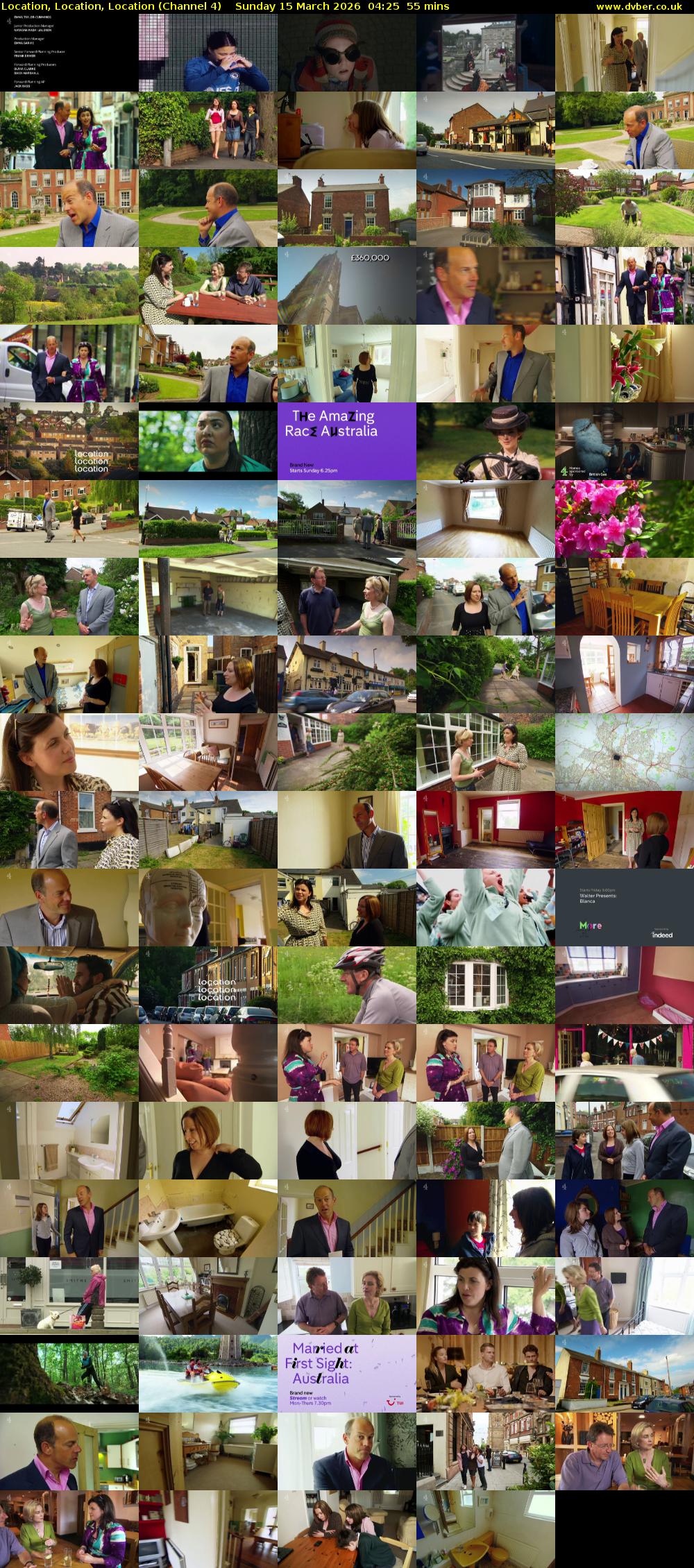 Location, Location, Location (Channel 4) Sunday 15 March 2026 04:25 - 05:20