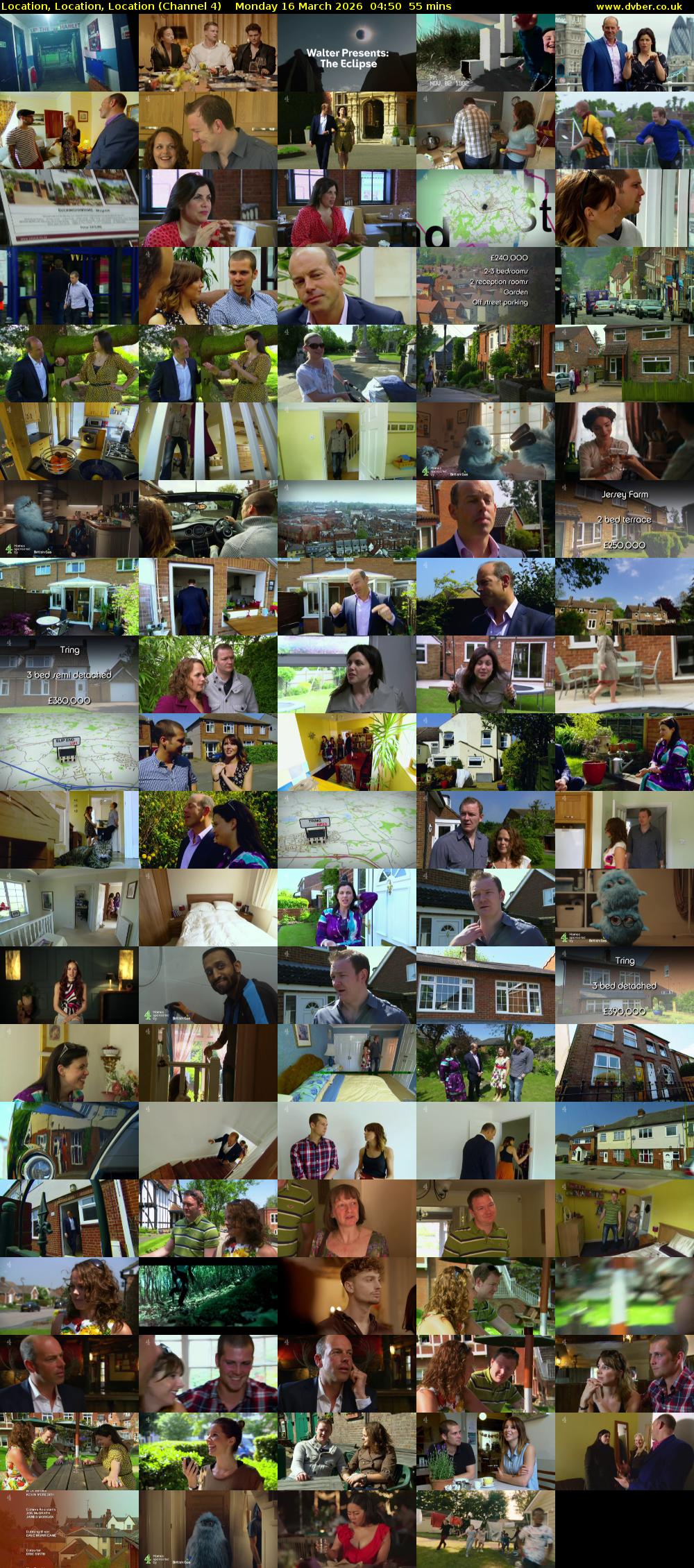Location, Location, Location (Channel 4) Monday 16 March 2026 04:50 - 05:45