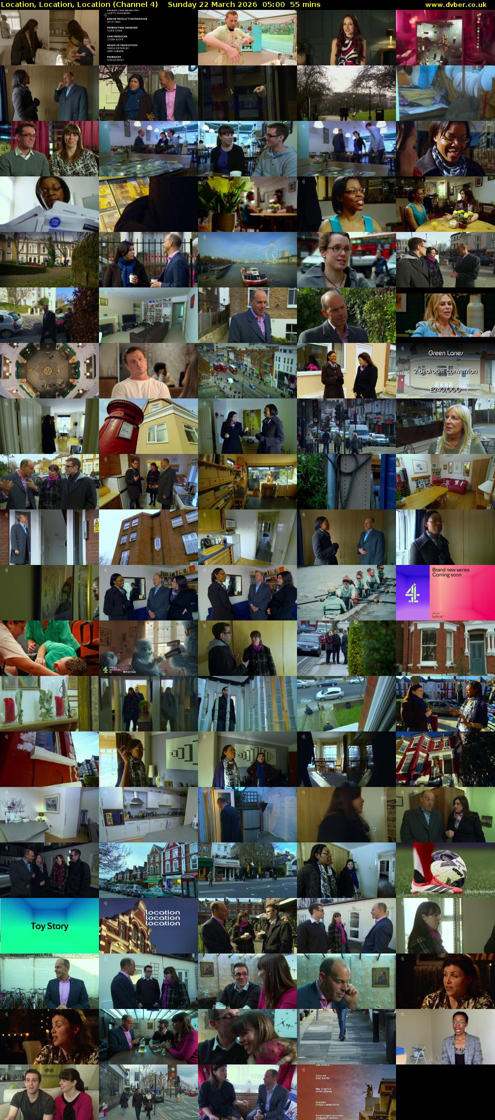 Location, Location, Location (Channel 4) Sunday 22 March 2026 05:00 - 05:55