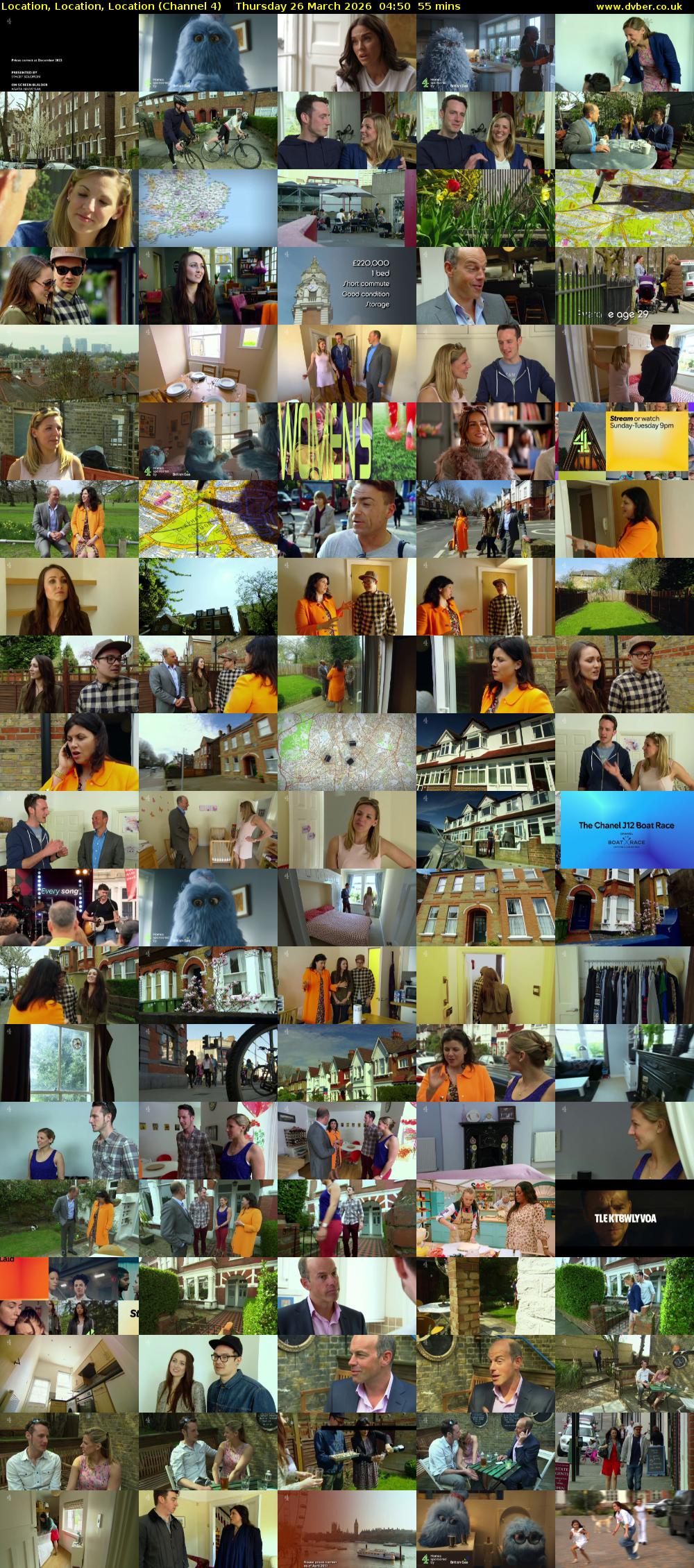 Location, Location, Location (Channel 4) Thursday 26 March 2026 04:50 - 05:45