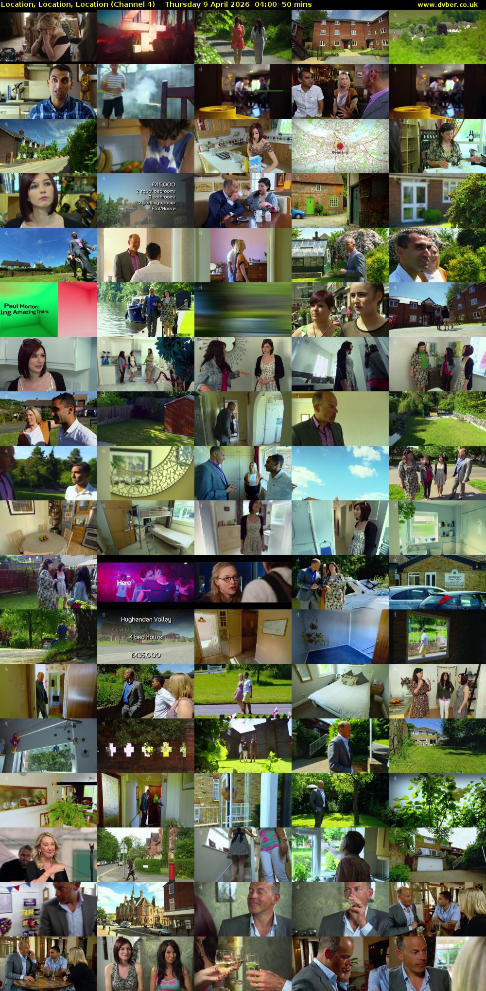 Location, Location, Location (Channel 4) Thursday 9 April 2026 04:00 - 04:50