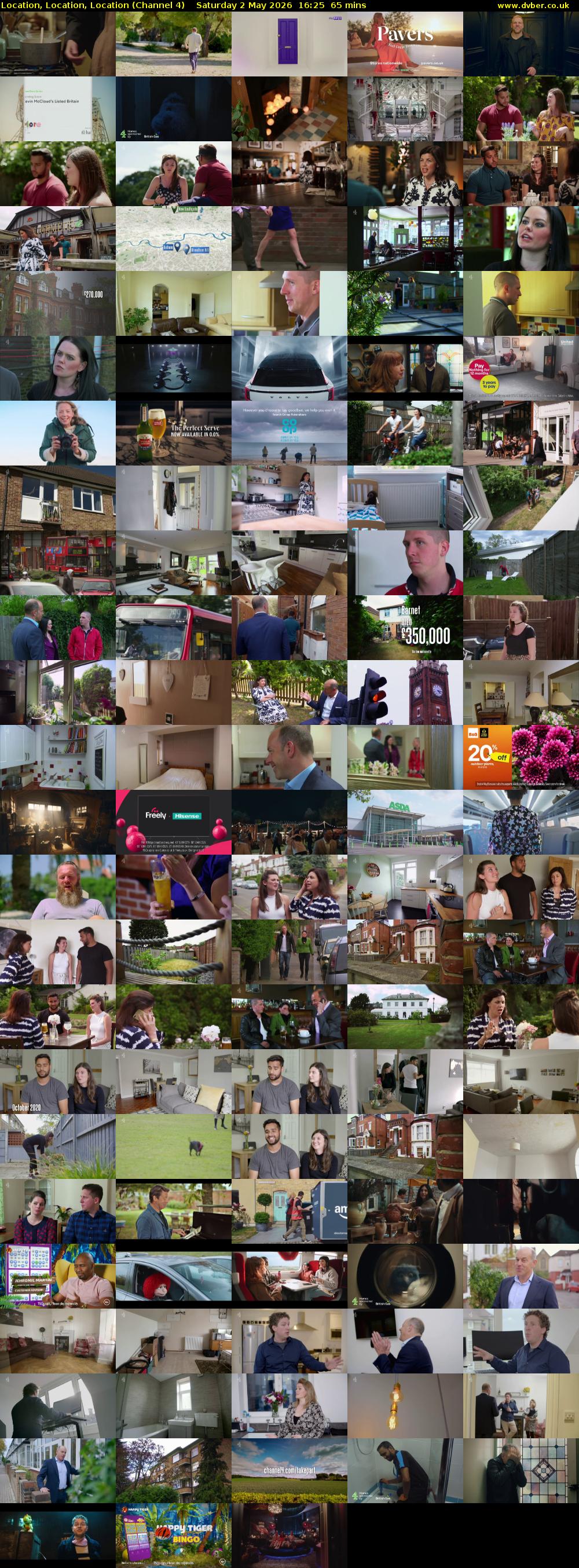 Location, Location, Location (Channel 4) Saturday 2 May 2026 16:25 - 17:30