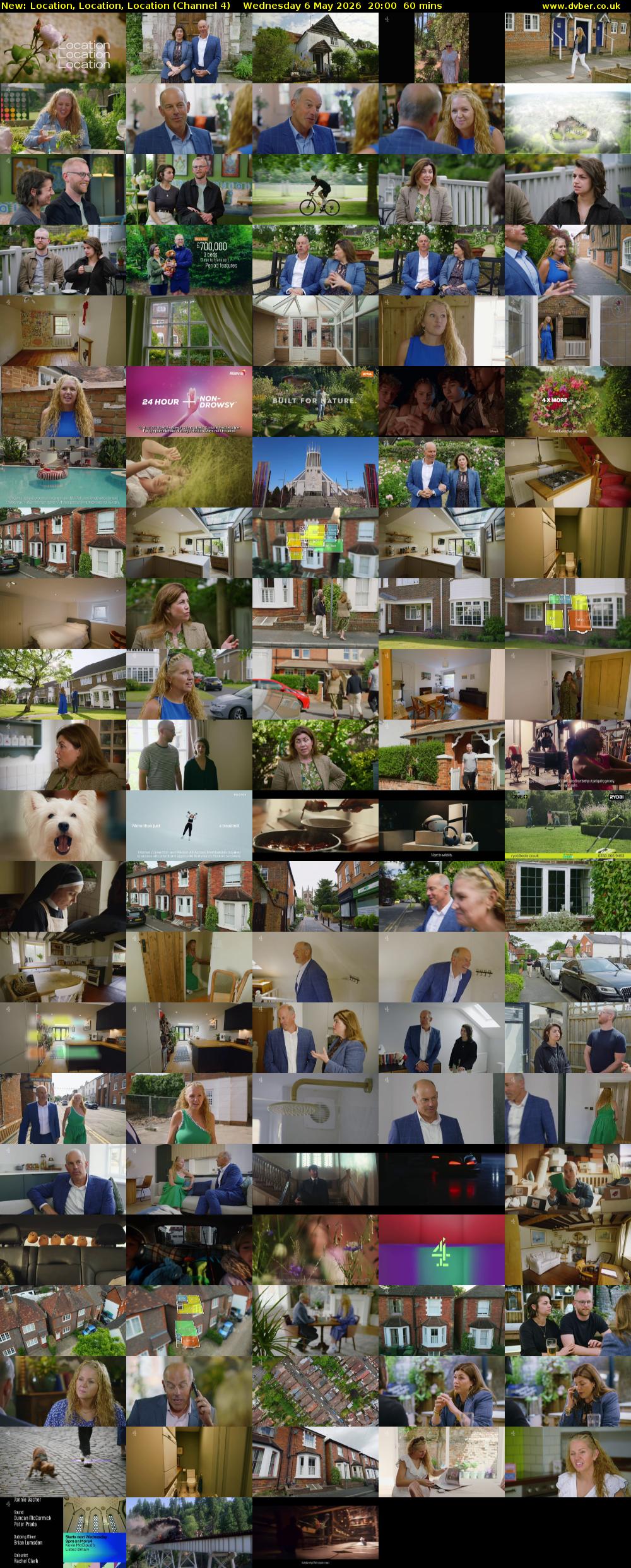 Location, Location, Location (Channel 4) Wednesday 6 May 2026 20:00 - 21:00