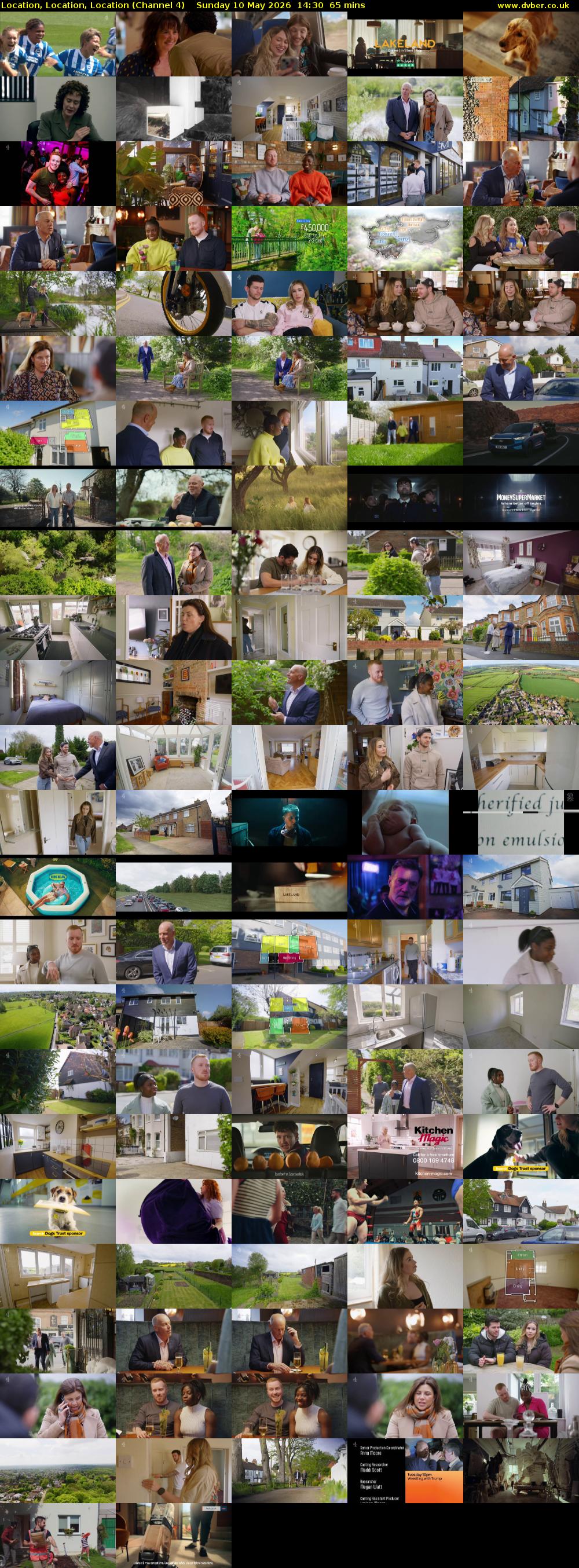 Location, Location, Location (Channel 4) Sunday 10 May 2026 14:30 - 15:35