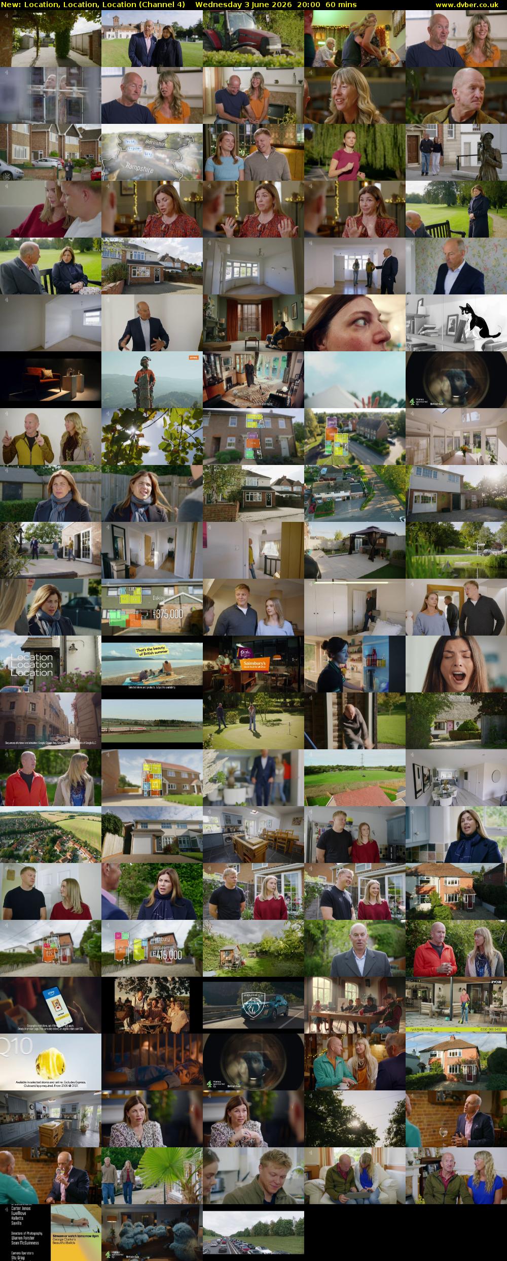 Location, Location, Location (Channel 4) Wednesday 3 June 2026 20:00 - 21:00