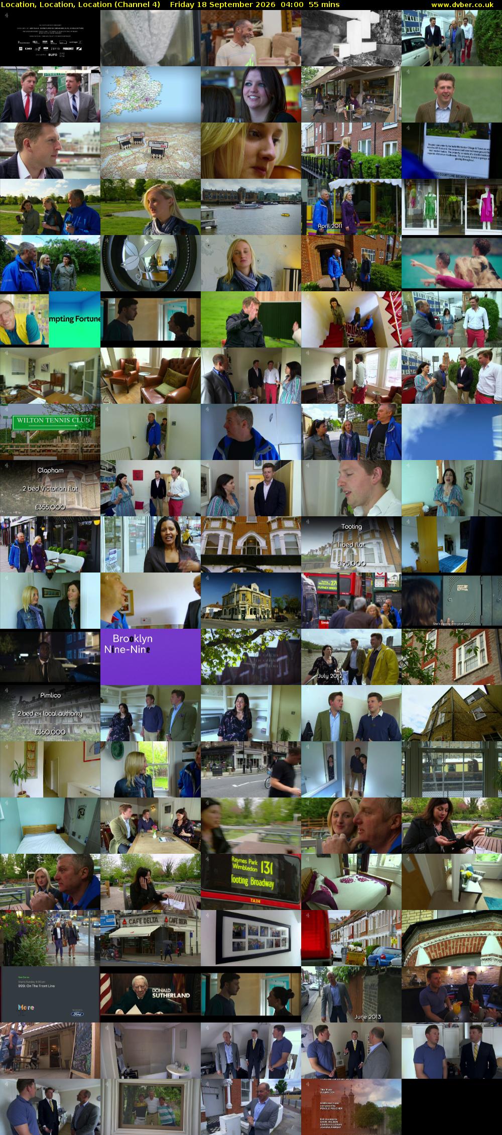 Location, Location, Location (Channel 4) Friday 18 September 2026 04:00 - 04:55