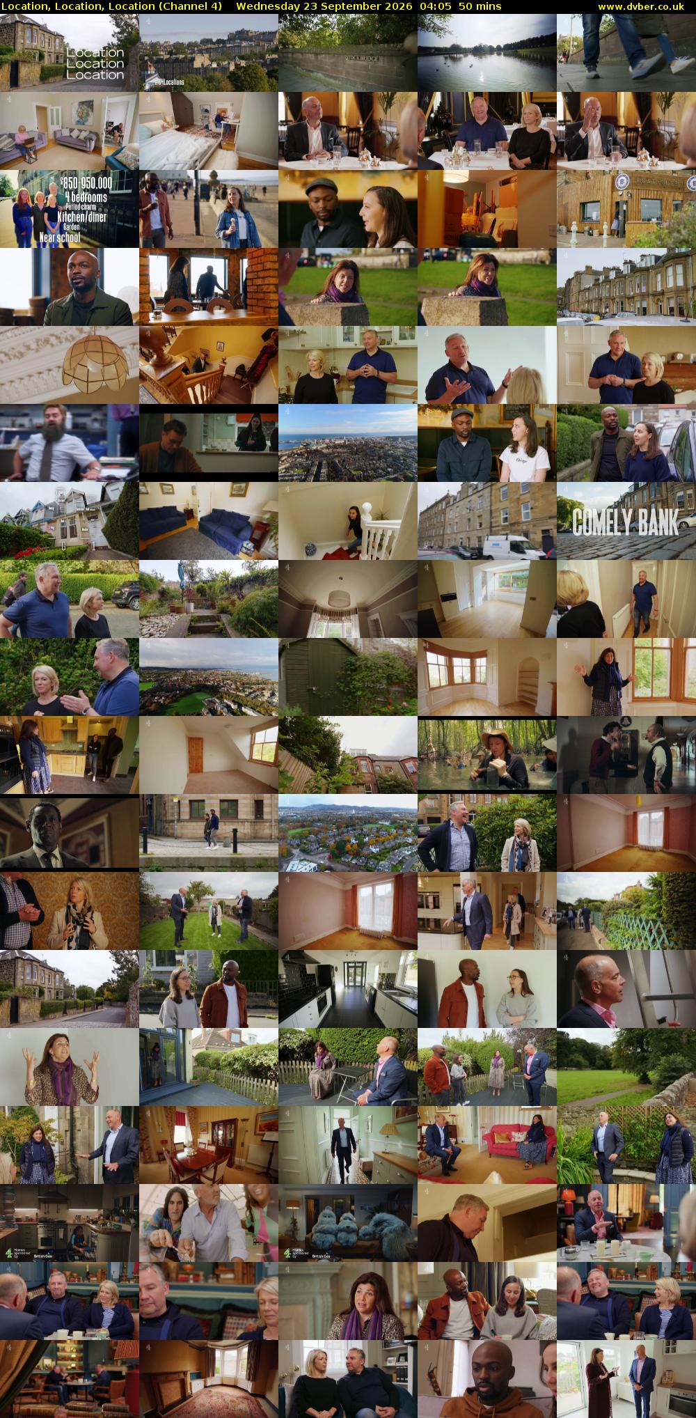 Location, Location, Location (Channel 4) Wednesday 23 September 2026 04:05 - 04:55