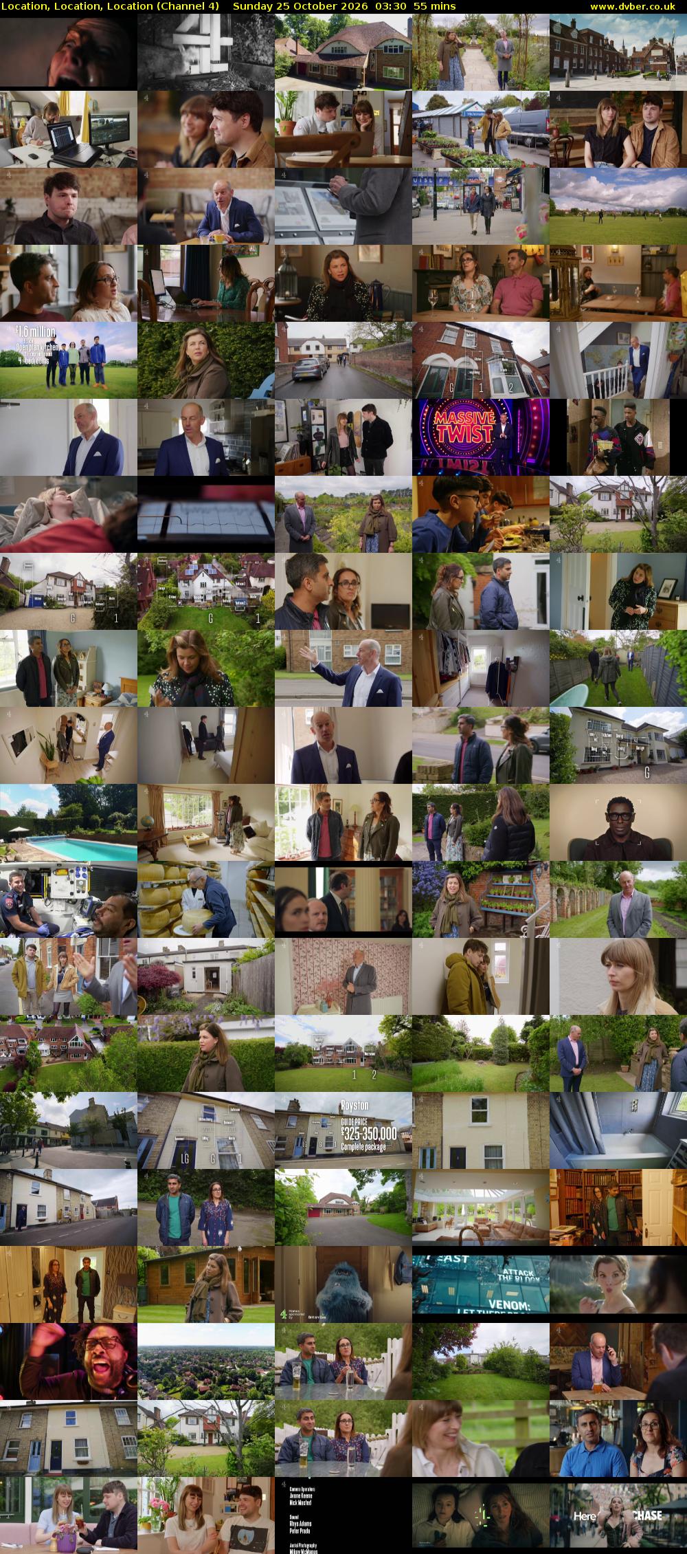 Location, Location, Location (Channel 4) Sunday 25 October 2026 03:30 - 04:25