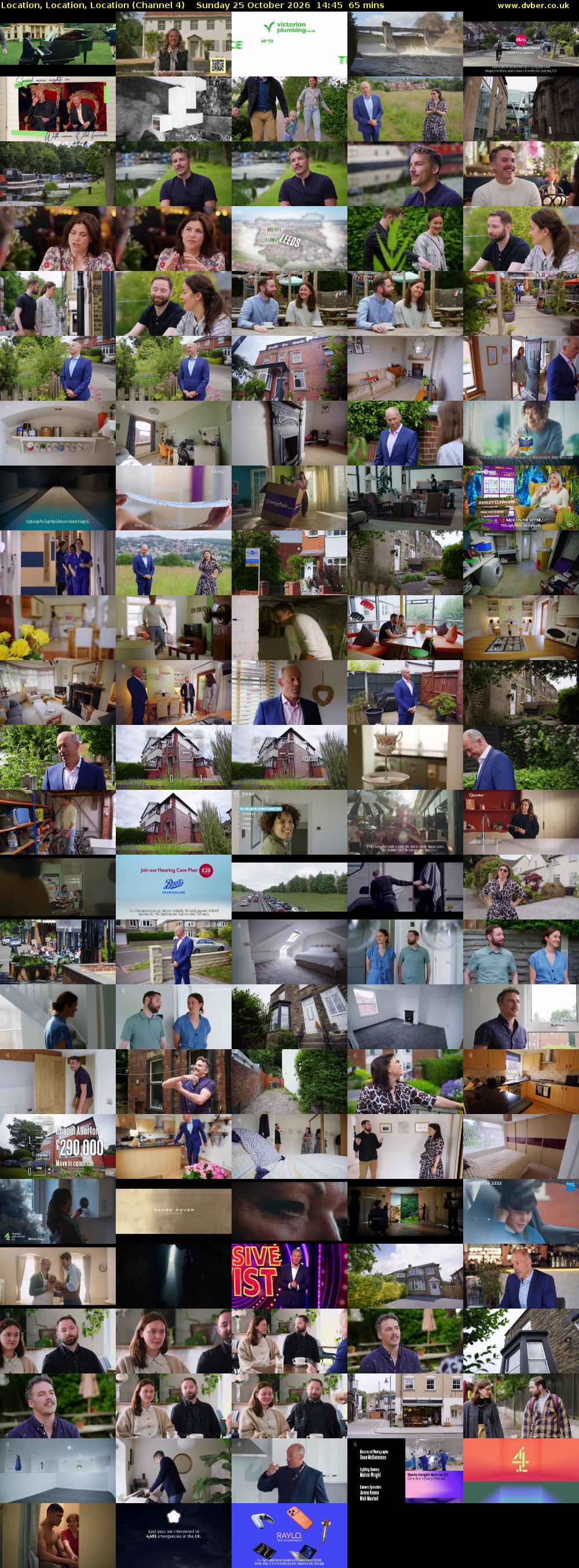 Location, Location, Location (Channel 4) Sunday 25 October 2026 14:45 - 15:50