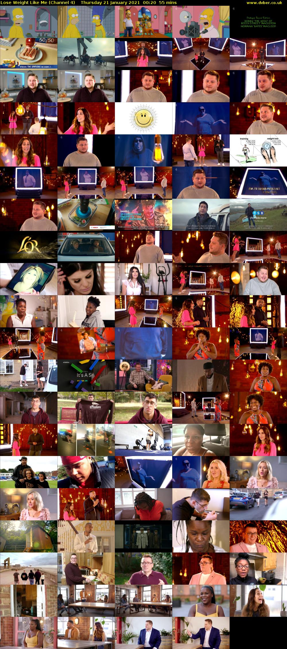Lose Weight Like Me (Channel 4) Thursday 21 January 2021 00:20 - 01:15