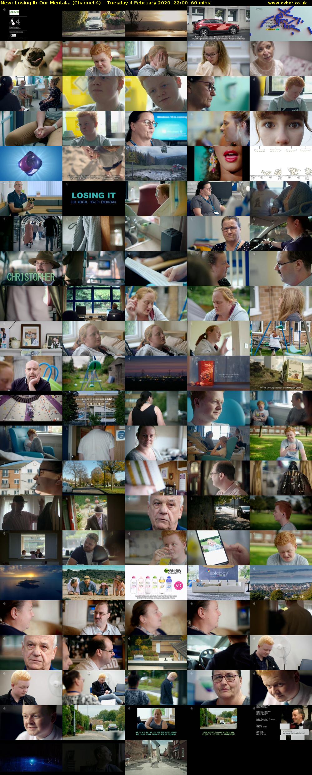 Losing It: Our Mental... (Channel 4) Tuesday 4 February 2020 22:00 - 23:00