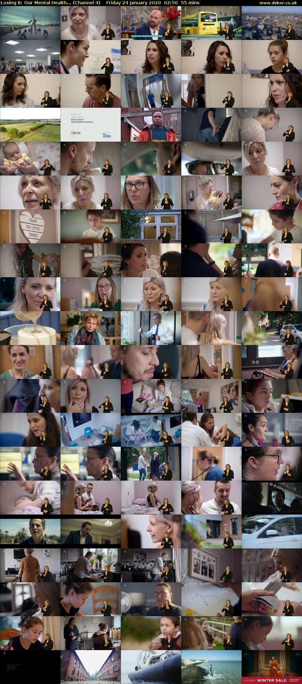 Losing It: Our Mental Health... (Channel 4) Friday 24 January 2020 02:50 - 03:45