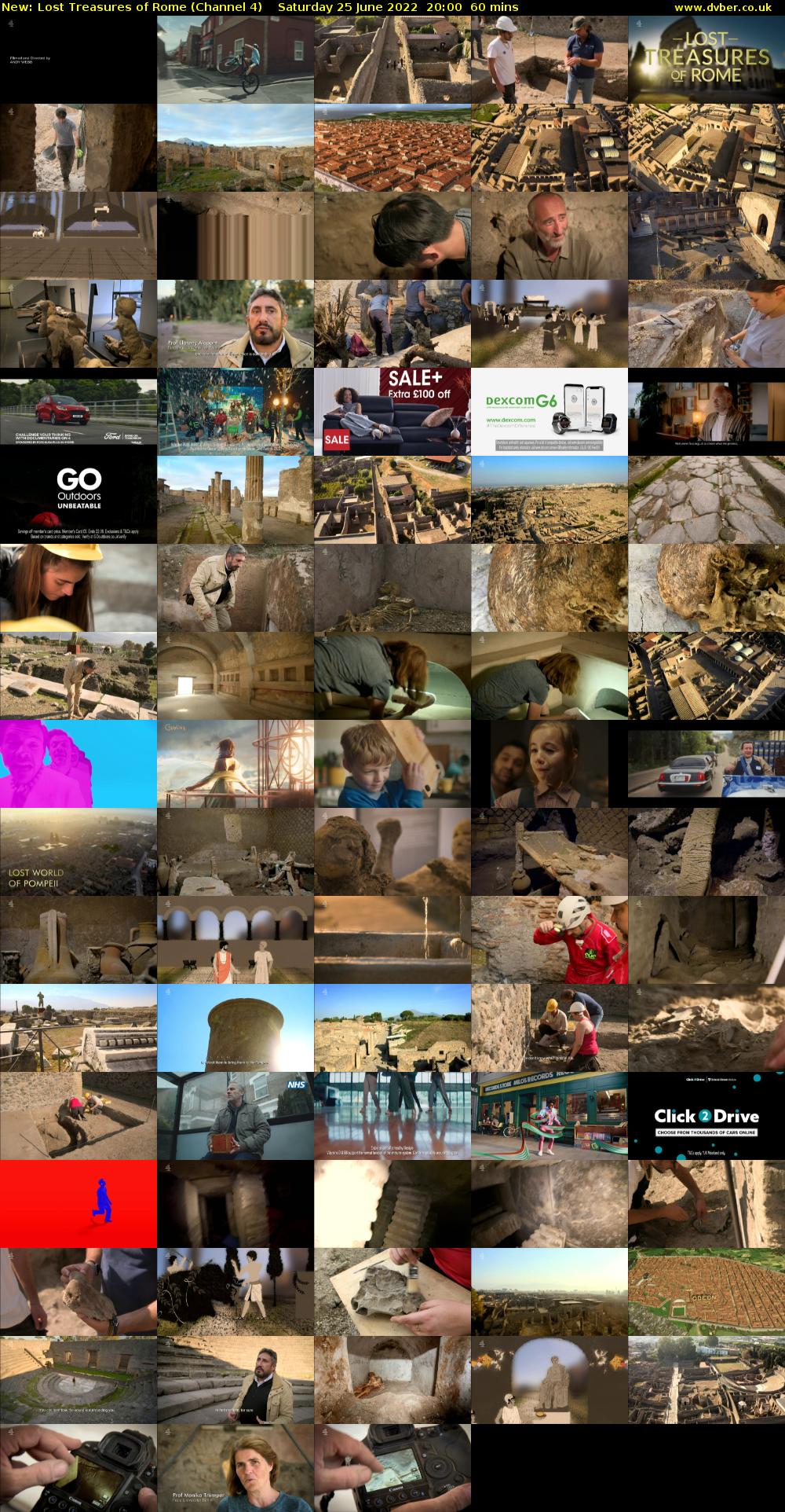 Lost Treasures of Rome (Channel 4) Saturday 25 June 2022 20:00 - 21:00