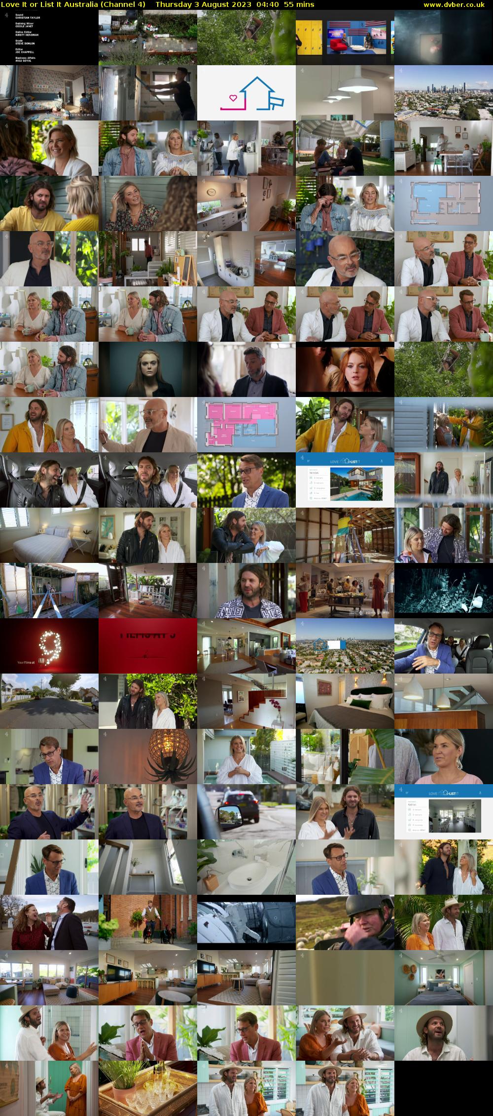 Love It or List It Australia (Channel 4) Thursday 3 August 2023 04:40 - 05:35