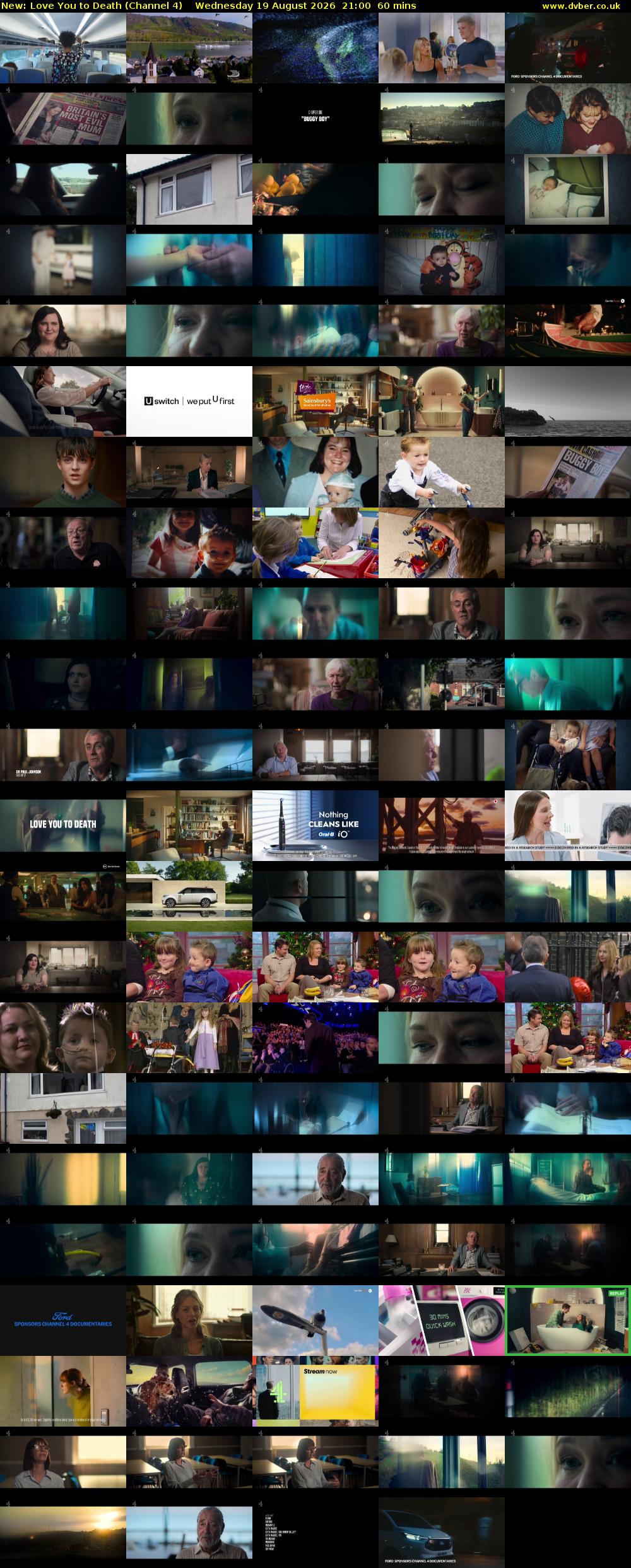 Love You to Death (Channel 4) Wednesday 19 August 2026 21:00 - 22:00
