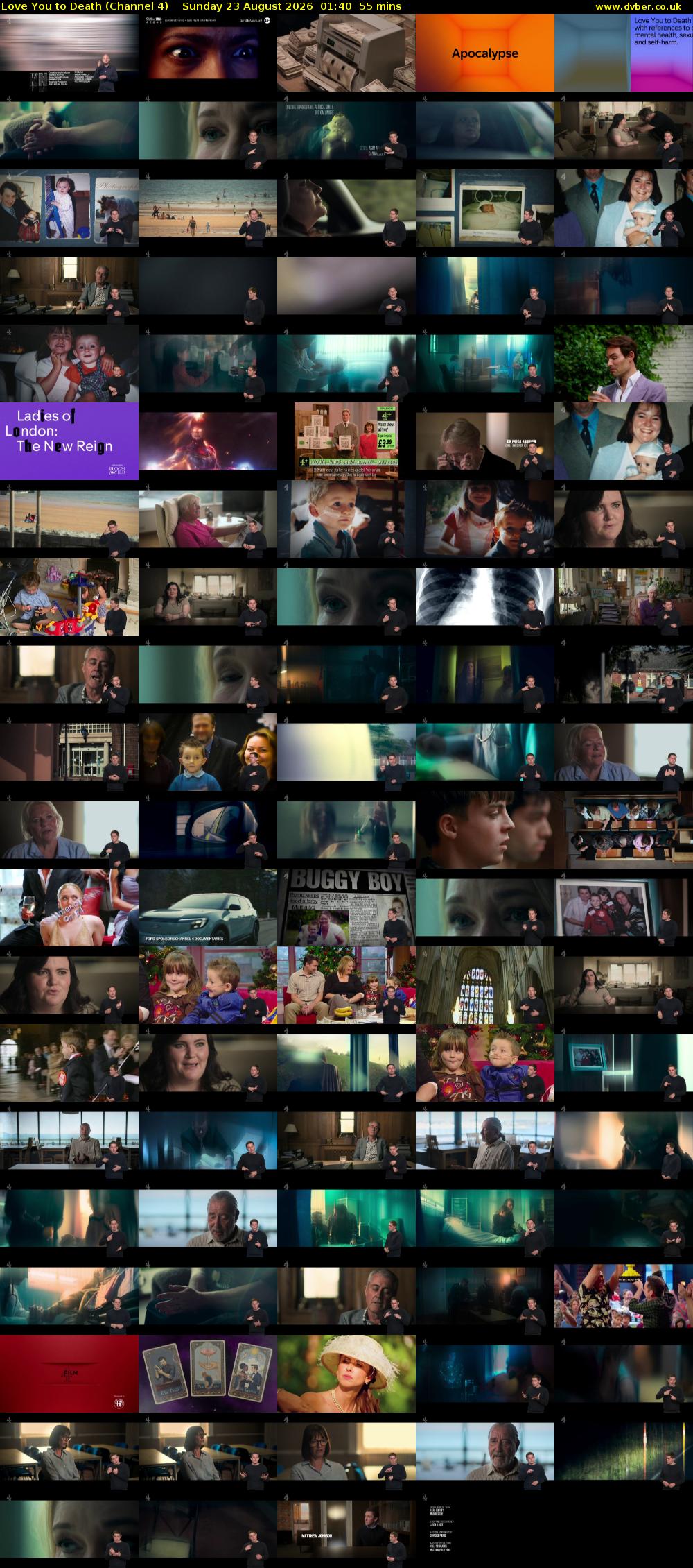 Love You to Death (Channel 4) Sunday 23 August 2026 01:40 - 02:35