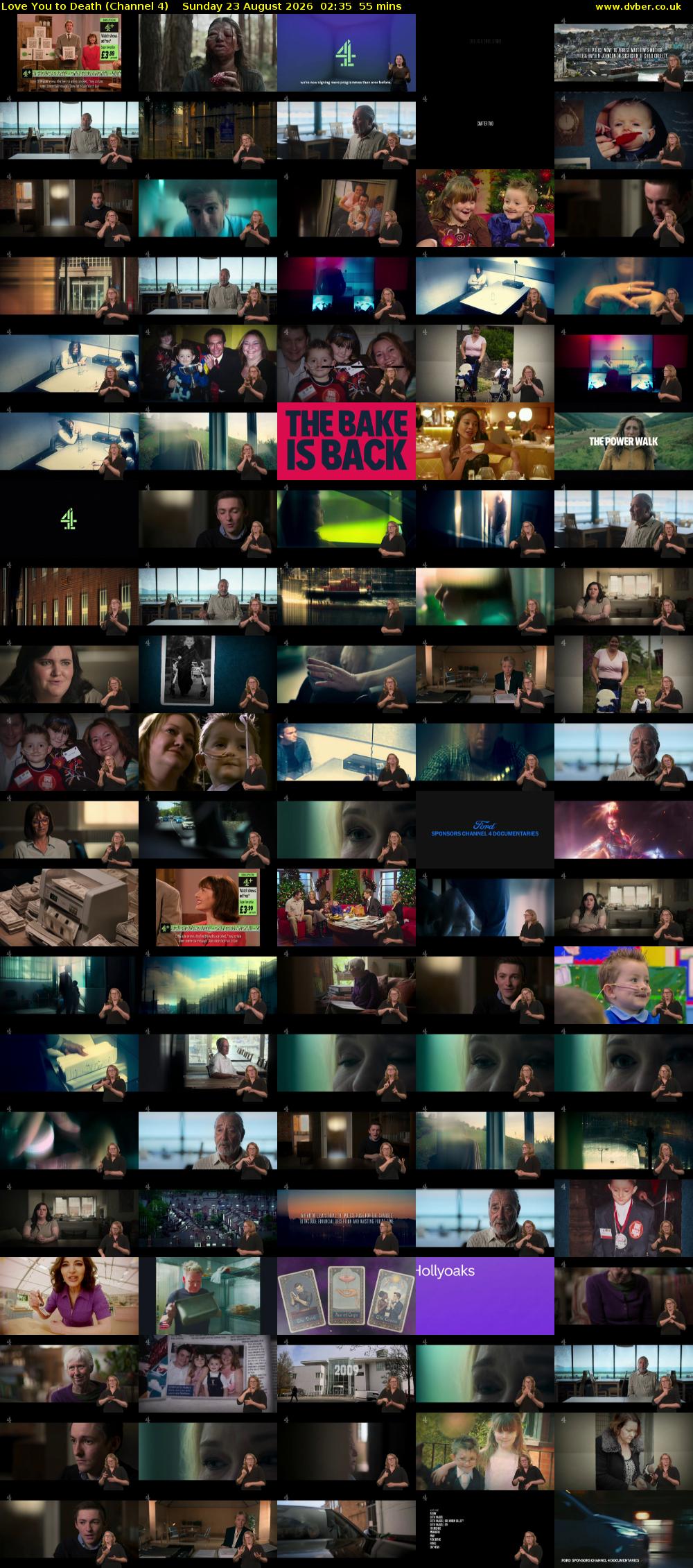 Love You to Death (Channel 4) Sunday 23 August 2026 02:35 - 03:30