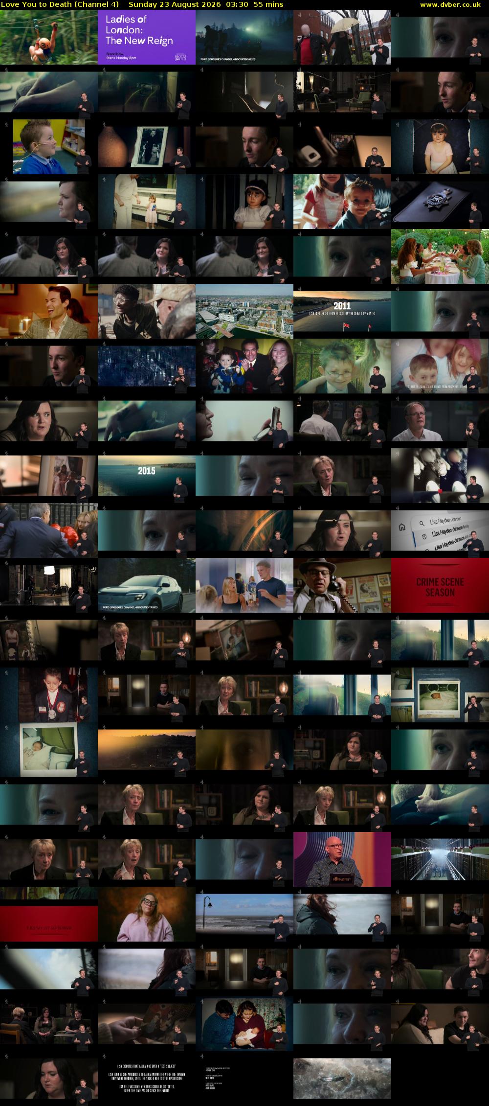 Love You to Death (Channel 4) Sunday 23 August 2026 03:30 - 04:25