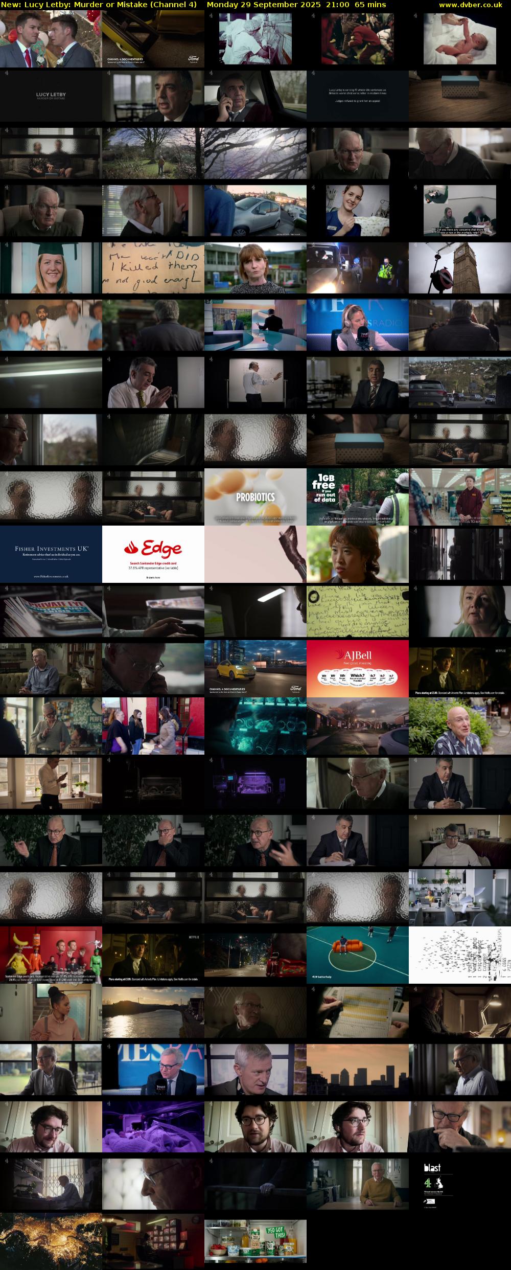 Lucy Letby: Murder or Mistake (Channel 4) Monday 29 September 2025 21:00 - 22:05