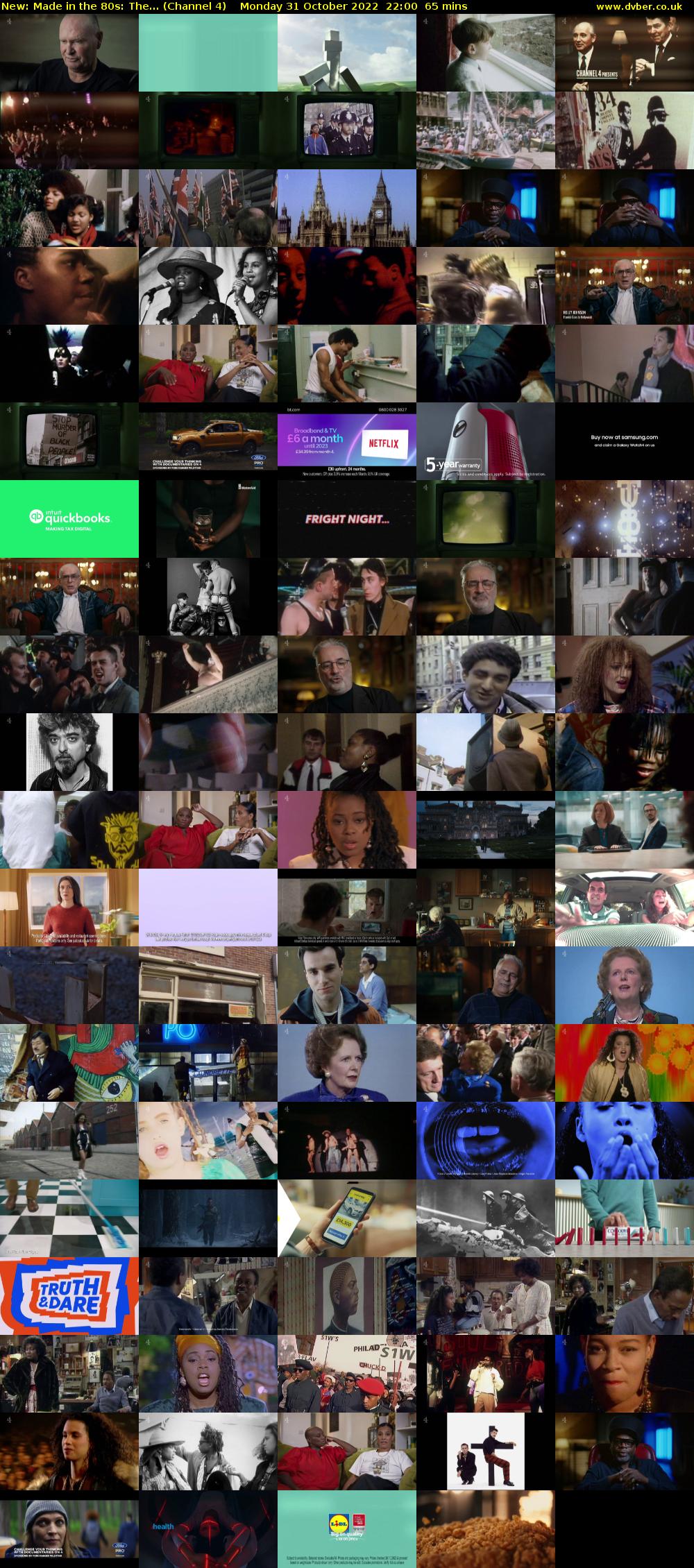Made in the 80s: The... (Channel 4) Monday 31 October 2022 22:00 - 23:05