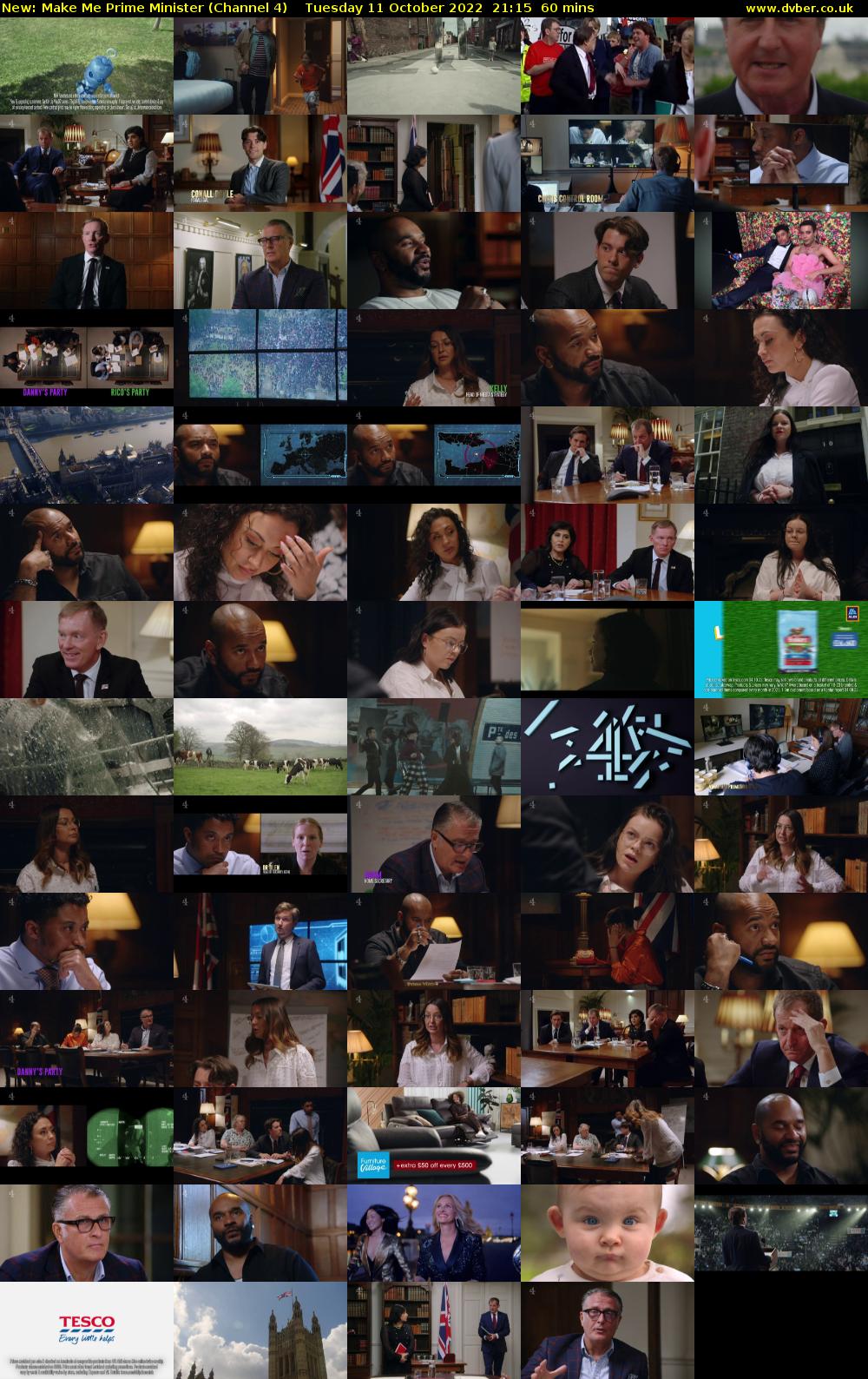 Make Me Prime Minister (Channel 4) Tuesday 11 October 2022 21:15 - 22:15