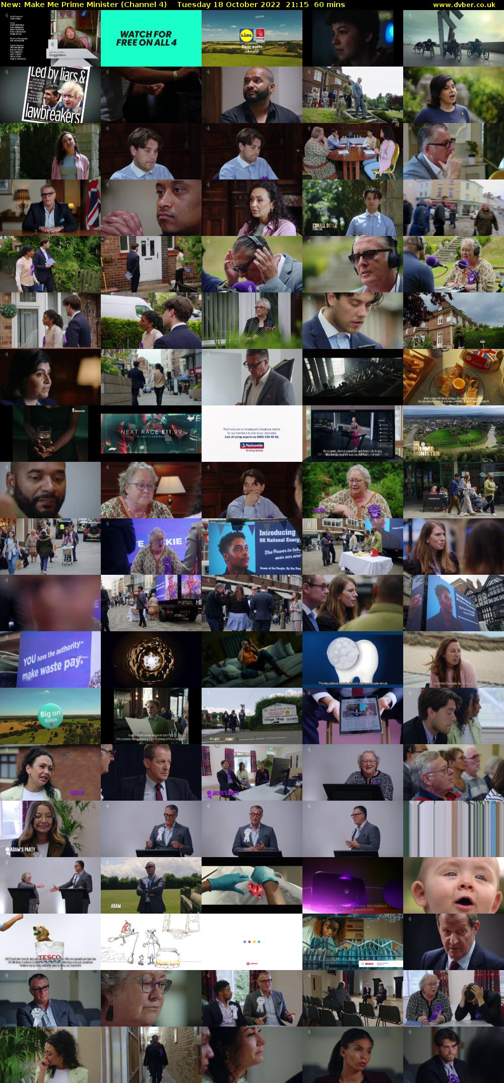 Make Me Prime Minister (Channel 4) Tuesday 18 October 2022 21:15 - 22:15